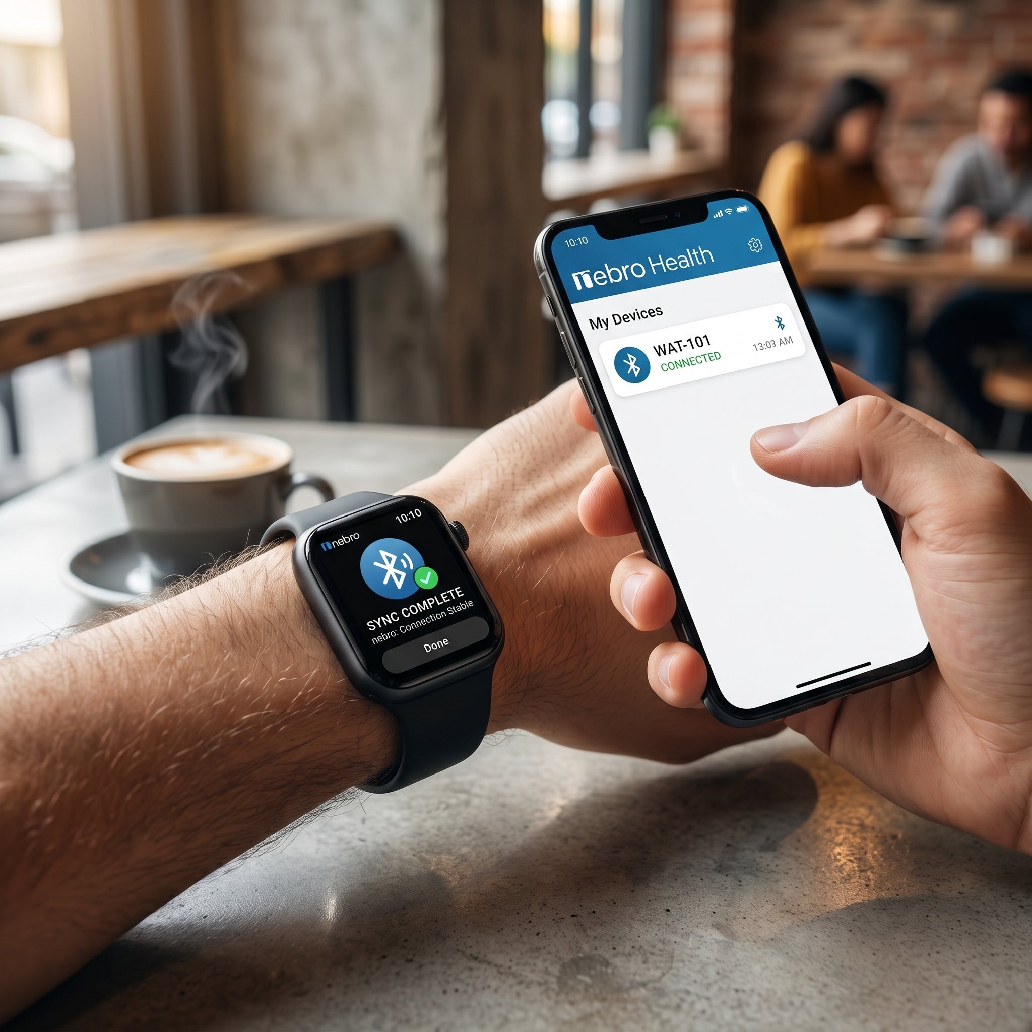 Smartwatch Reloj Inteligente Nebro WAT-101 Pantalla 2.01  Aleación Zinc Bluetooth