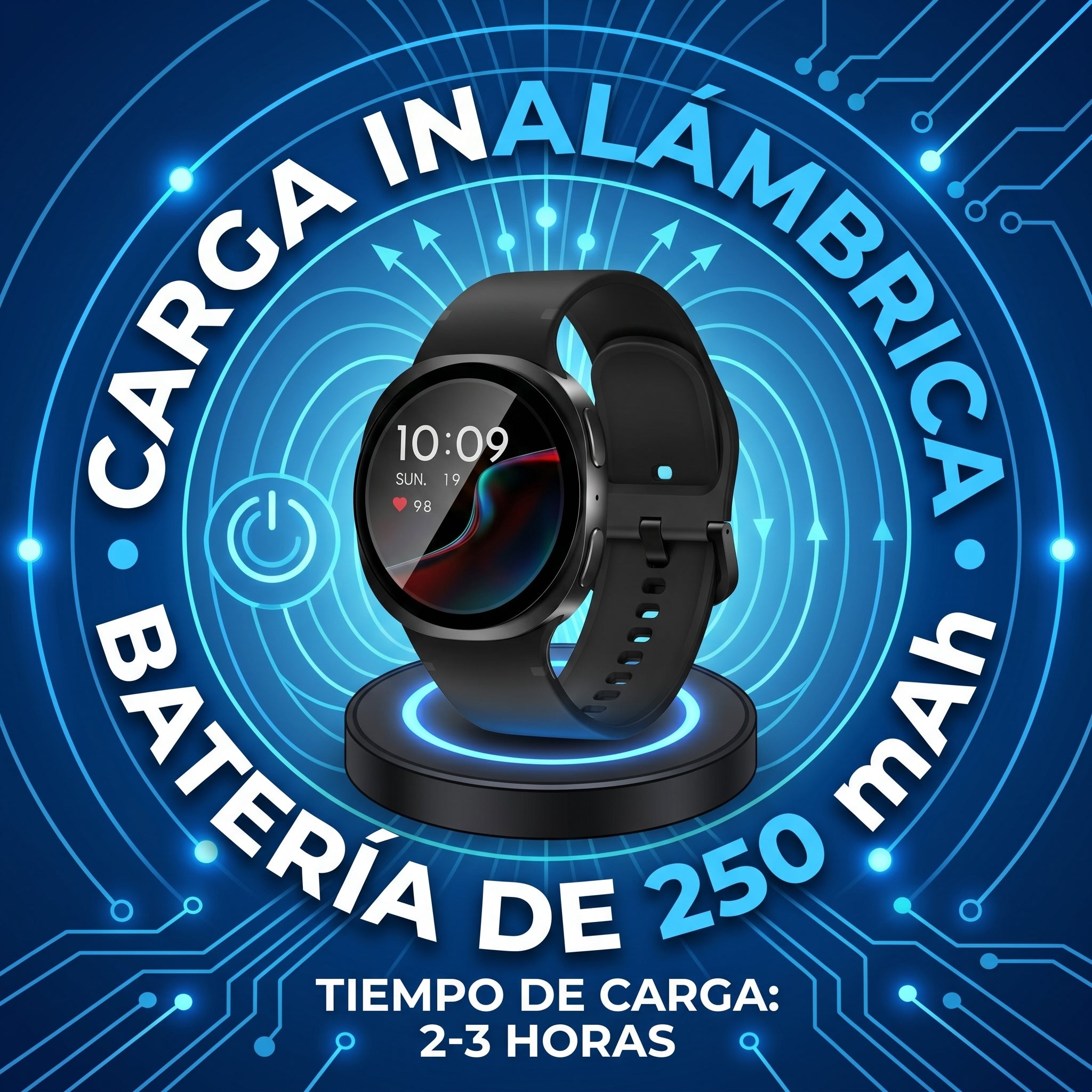 Smartwatch Reloj Inteligente Nebro WAT-104 Pantalla de 1.43 Aleación de Zinc Bluetooth