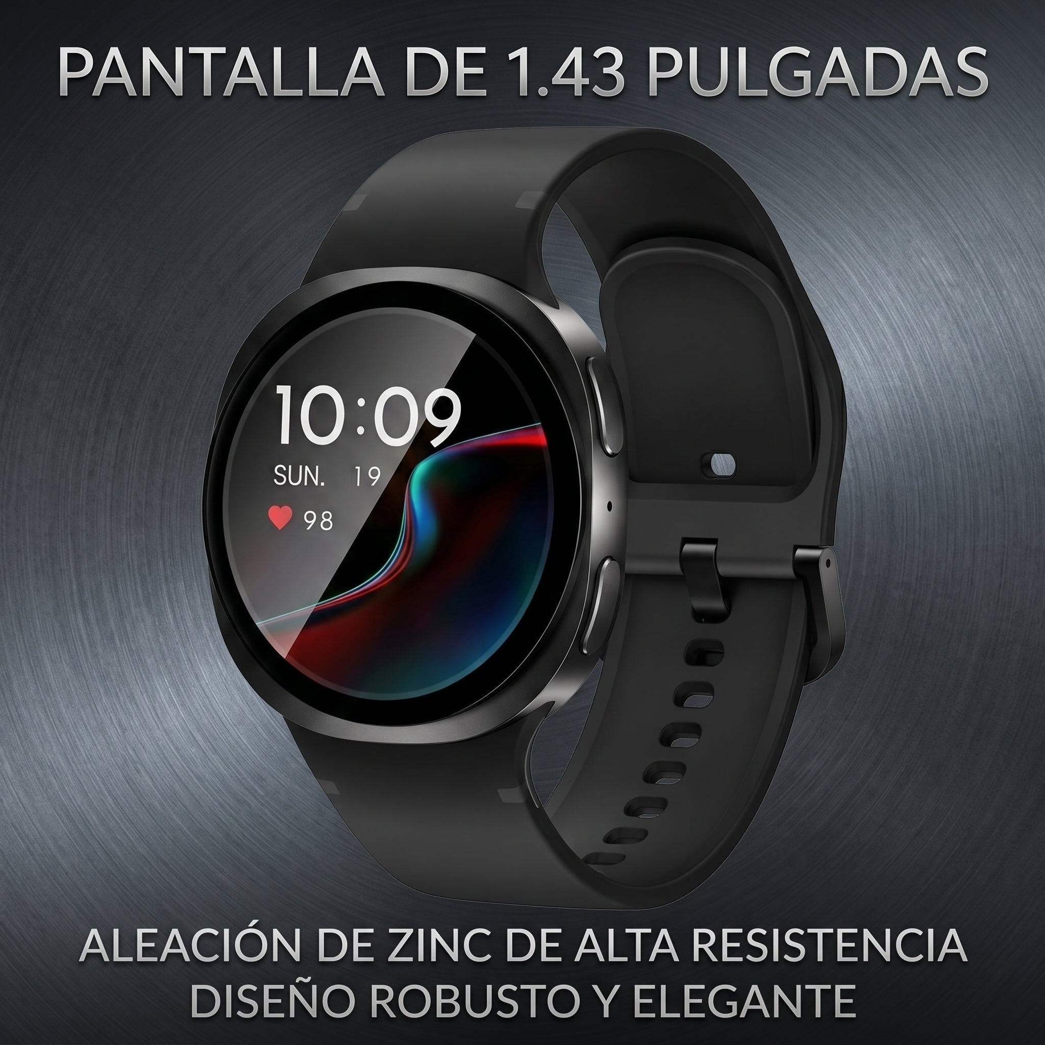 Smartwatch Reloj Inteligente Nebro WAT-104 Pantalla de 1.43 Aleación de Zinc Bluetooth