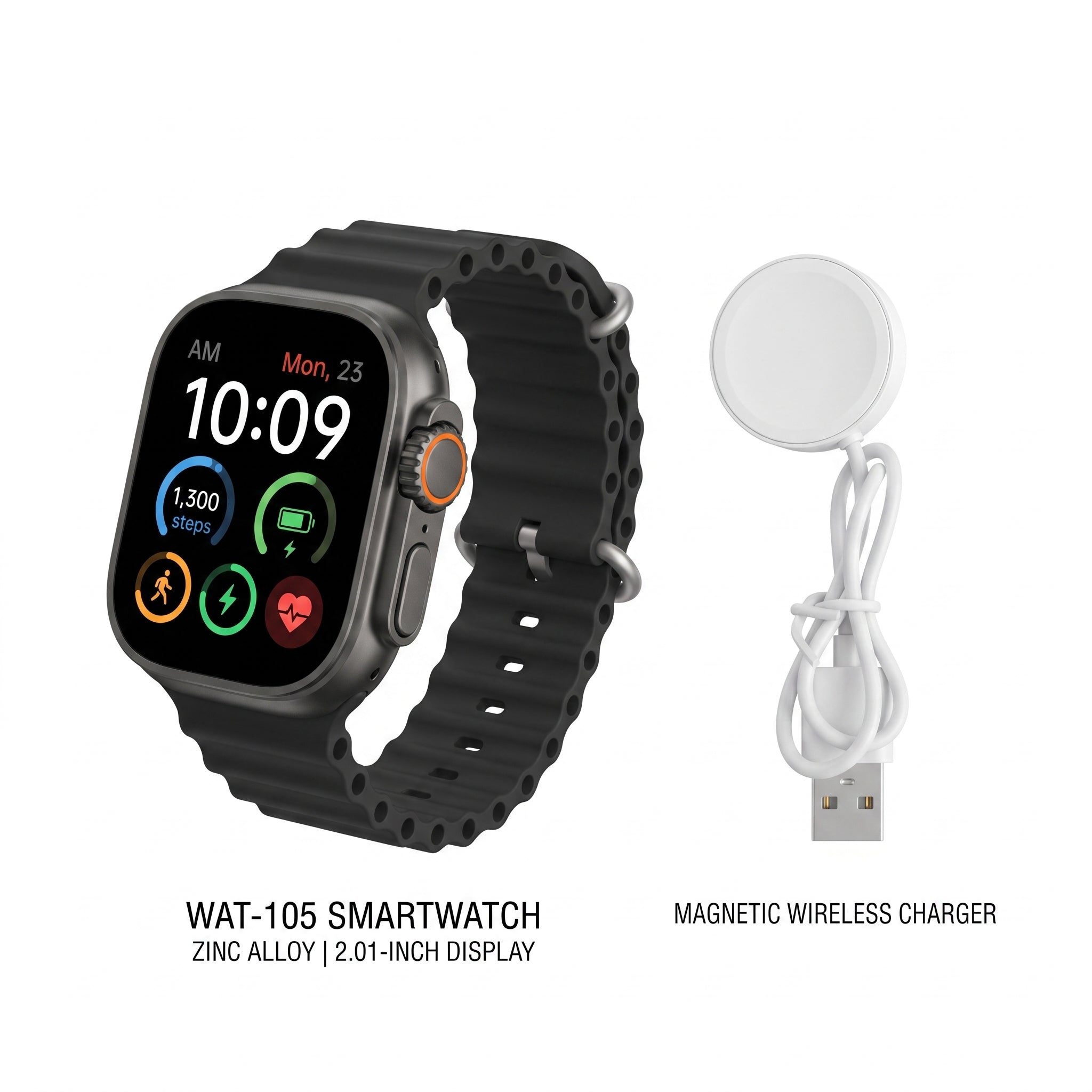 Smartwatch Reloj Inteligente Nebro WAT-105 Pantalla 2.01 Bluetooth