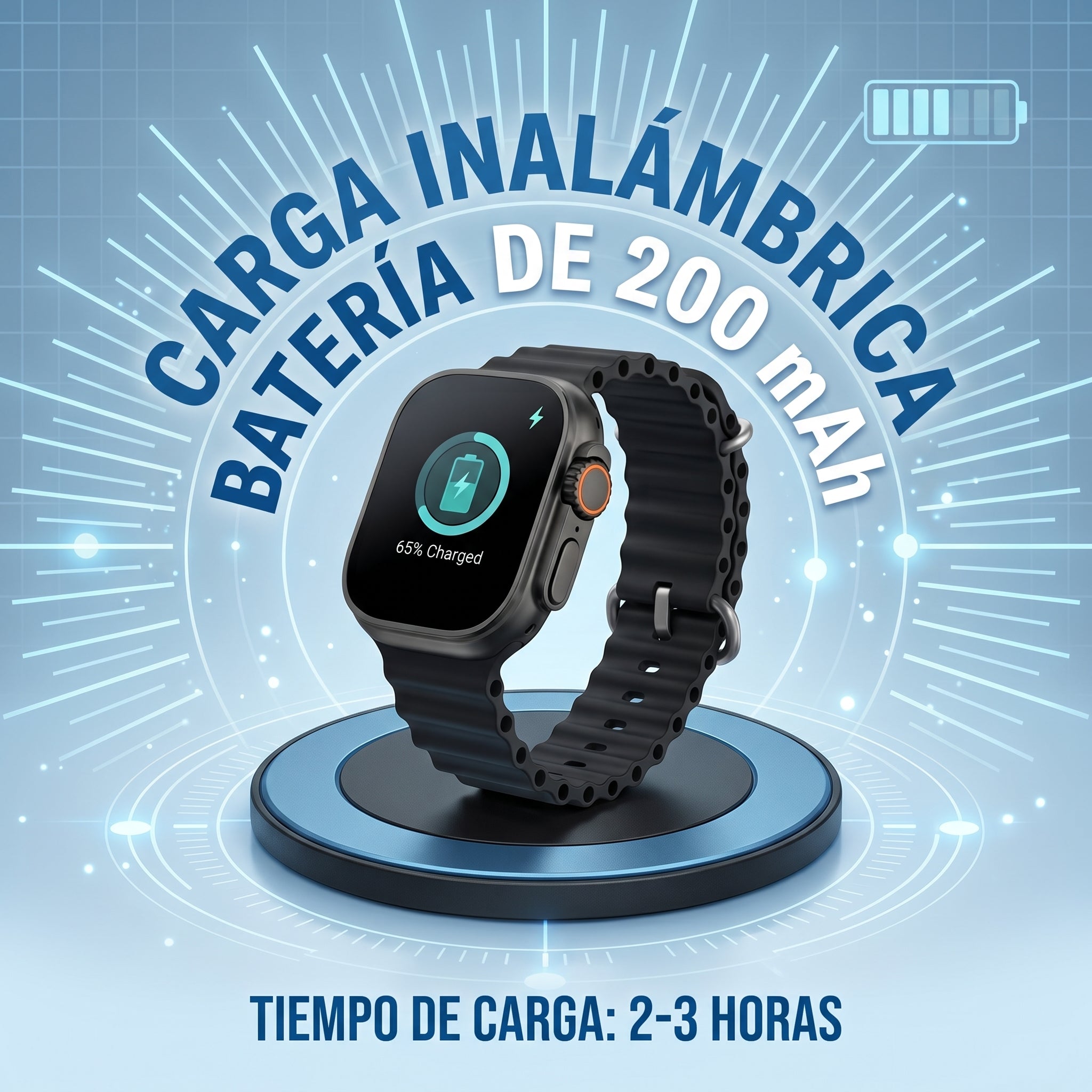 Smartwatch Reloj Inteligente Nebro WAT-105 Pantalla 2.01 Bluetooth