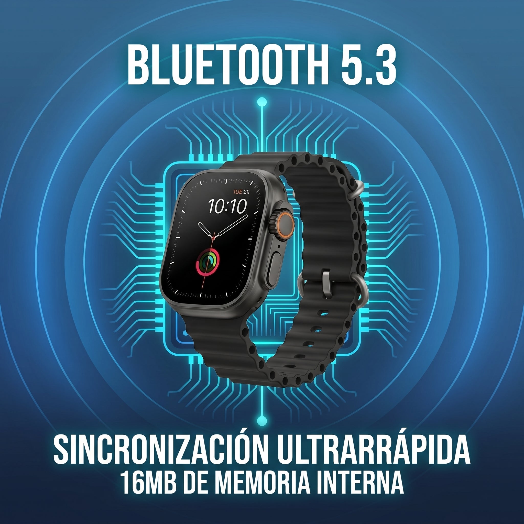 Smartwatch Reloj Inteligente Nebro WAT-105 Pantalla 2.01 Bluetooth