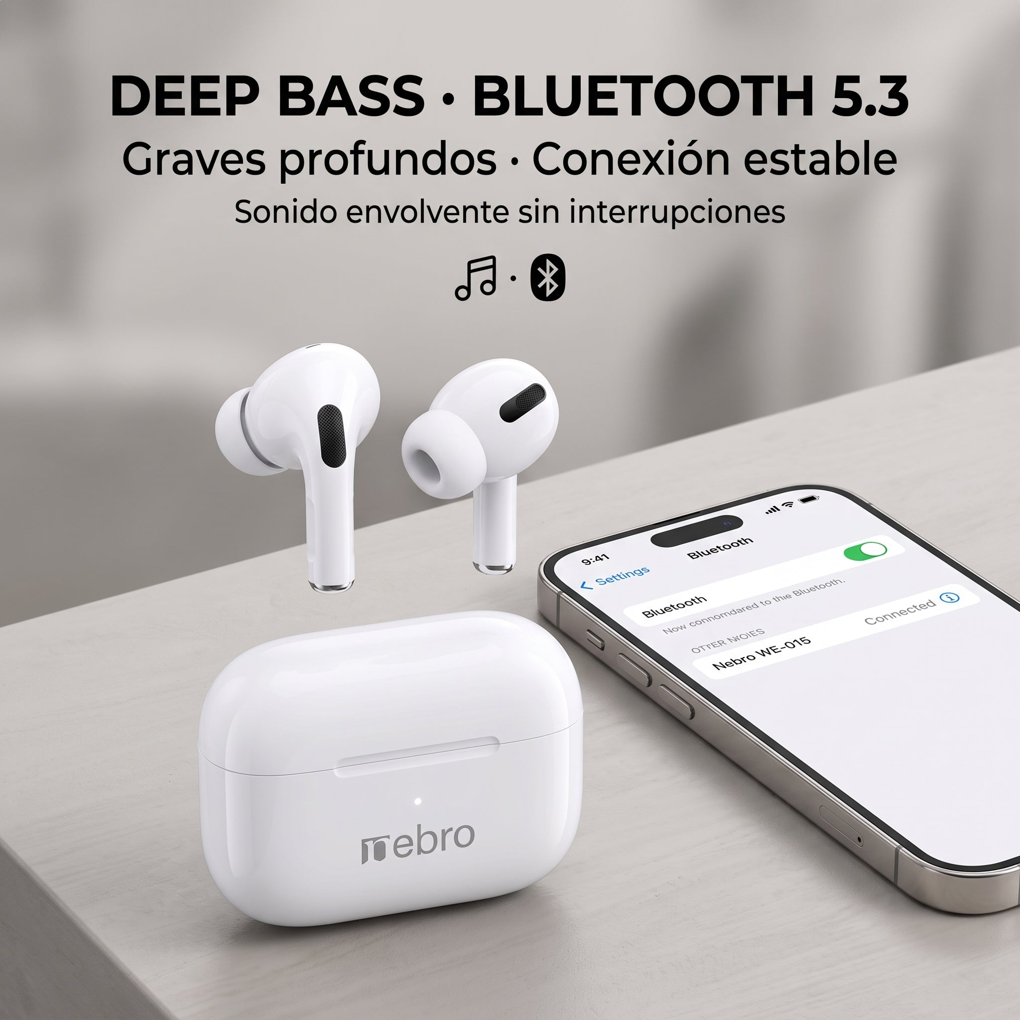 Audífonos Inalámbricos Nebro WE-015