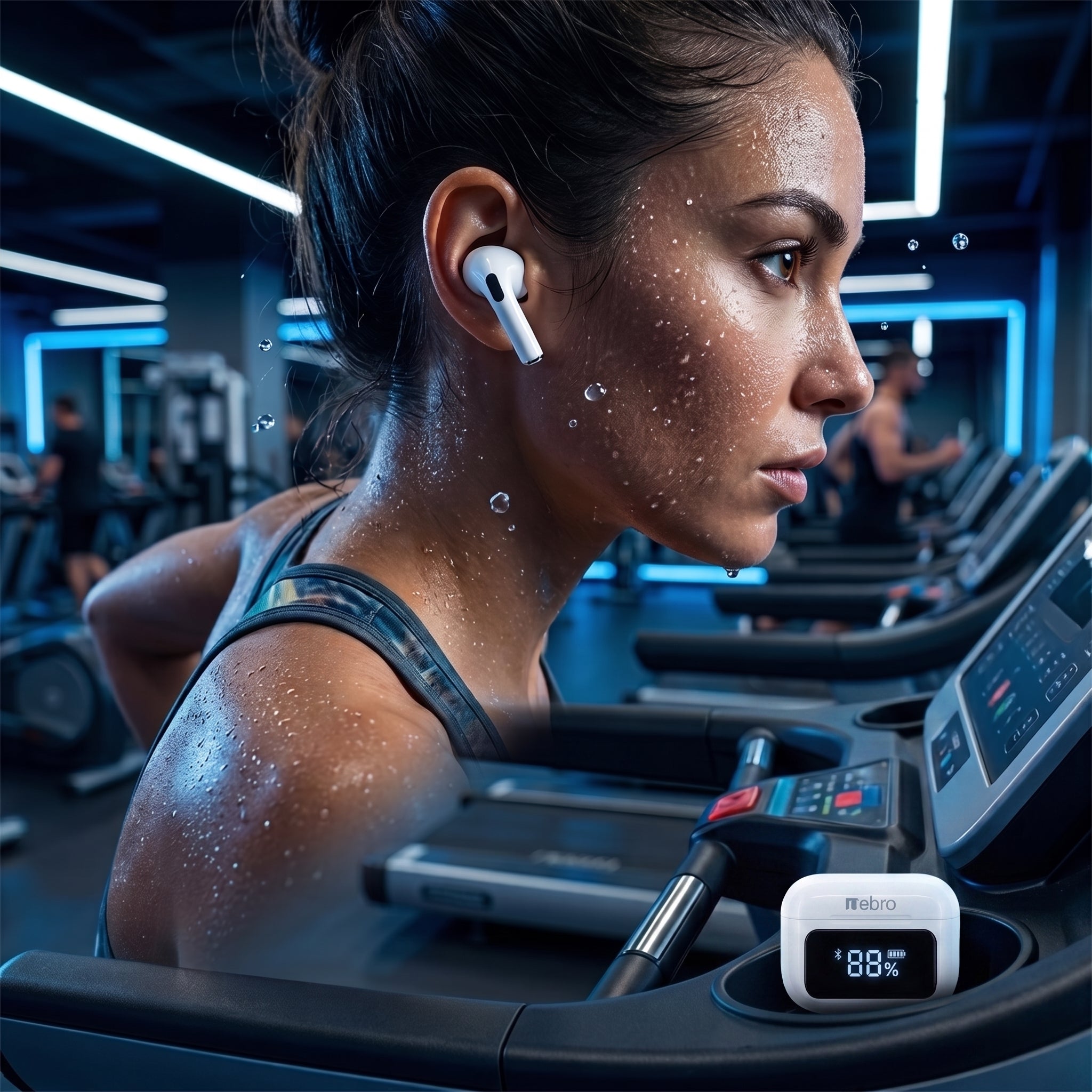 Audifonos Nebro WE-523 Estuche Pantalla Sonido HiFi Bluetooth 5.3