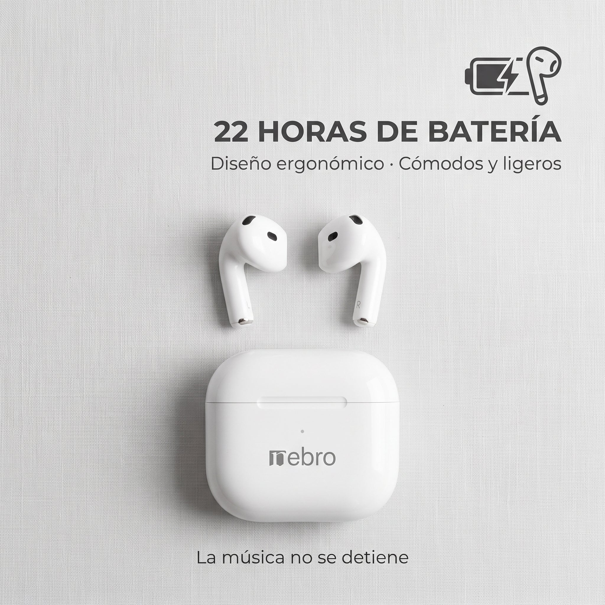Audífonos Inalámbricos Nebro-W7: HiFi Y Control Tactil