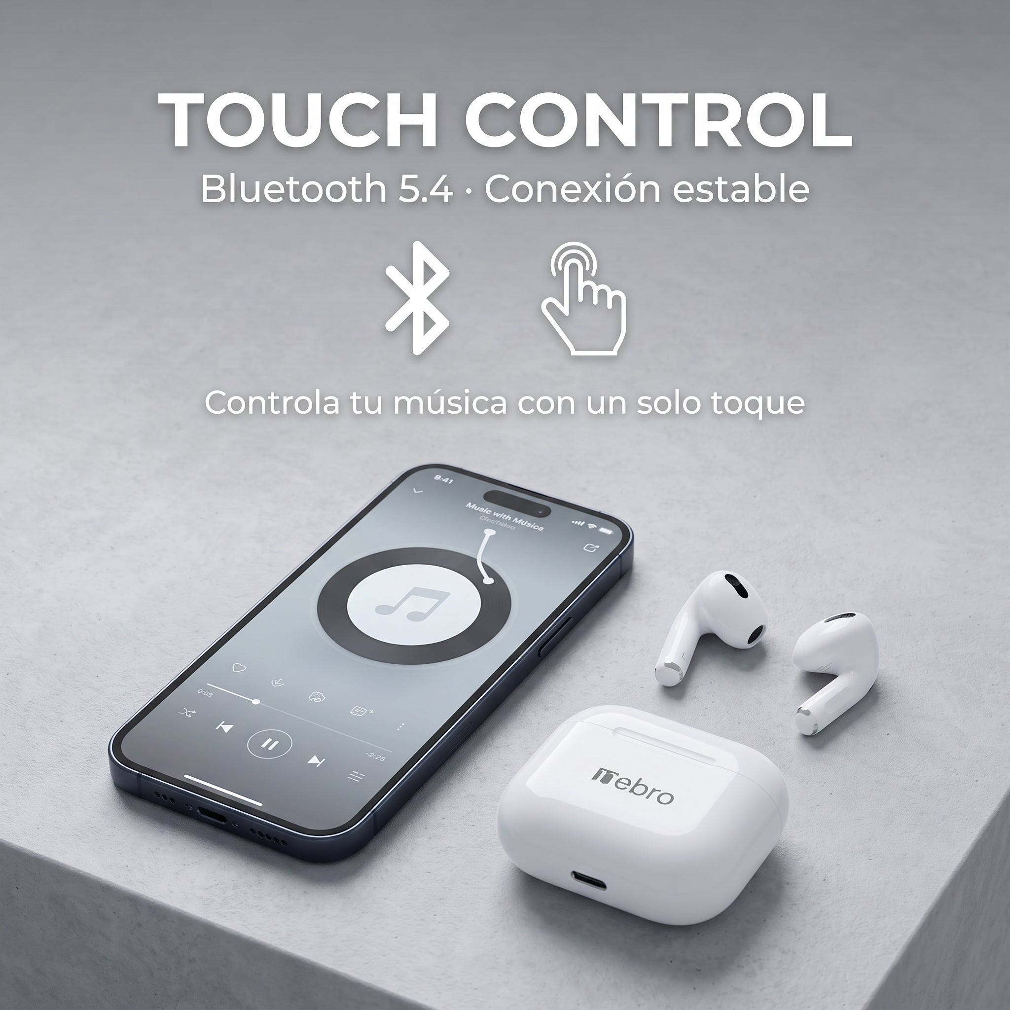 Audífonos Inalámbricos Nebro-W7: HiFi Y Control Tactil