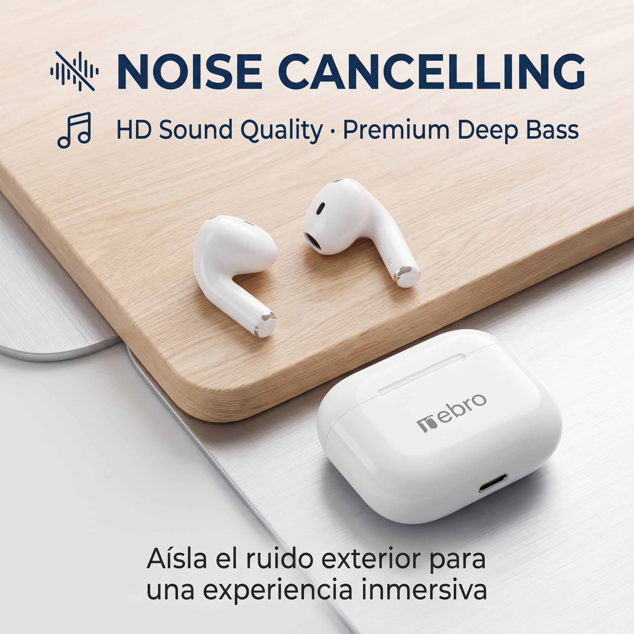 Audífonos Inalámbricos Nebro-W7: HiFi Y Control Tactil