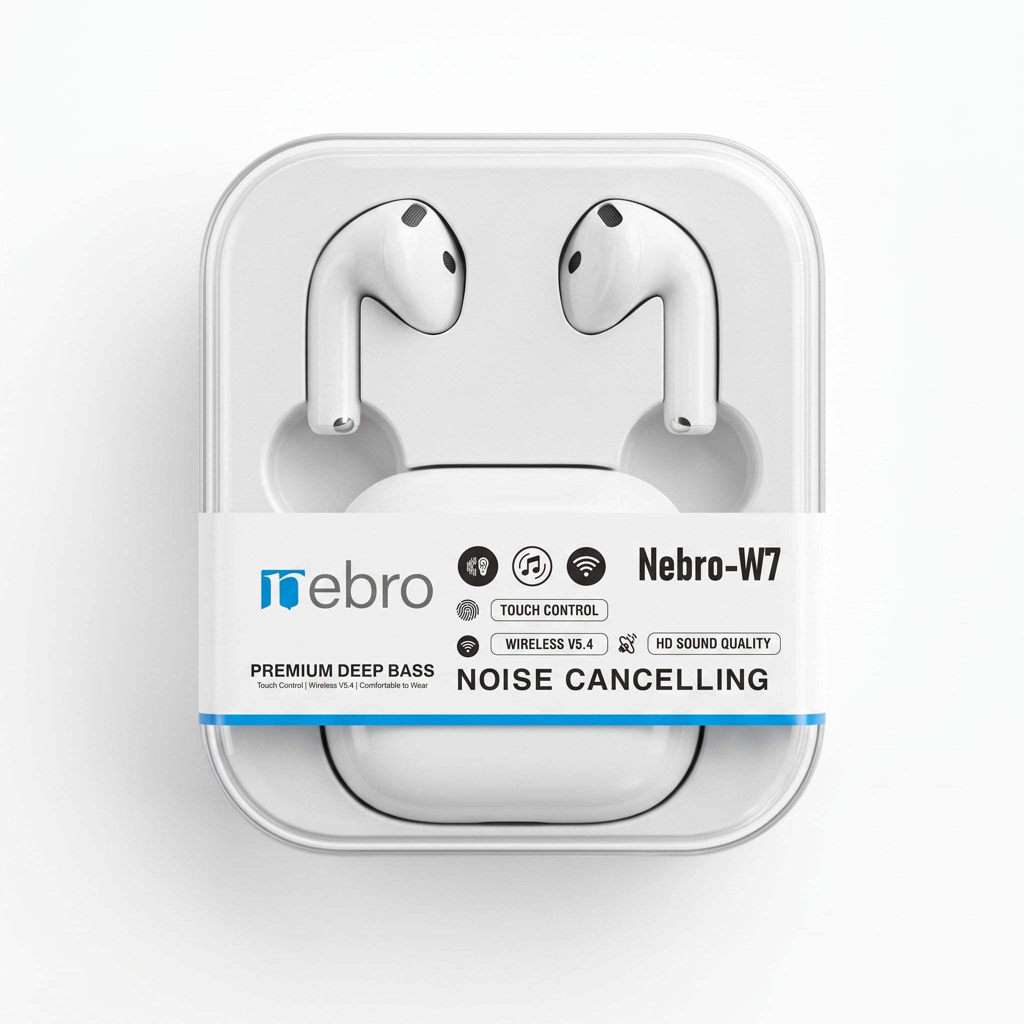 Audífonos Inalámbricos Nebro-W7: HiFi Y Control Tactil