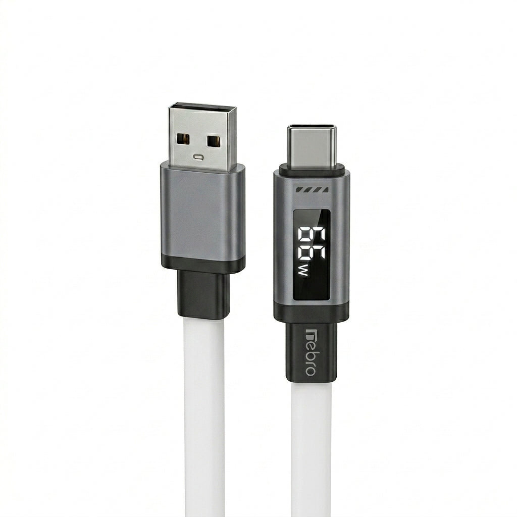 Cable USB-A a USB-C Nebro WD-302T 1.2 Metros Carga Rápida 2.4A