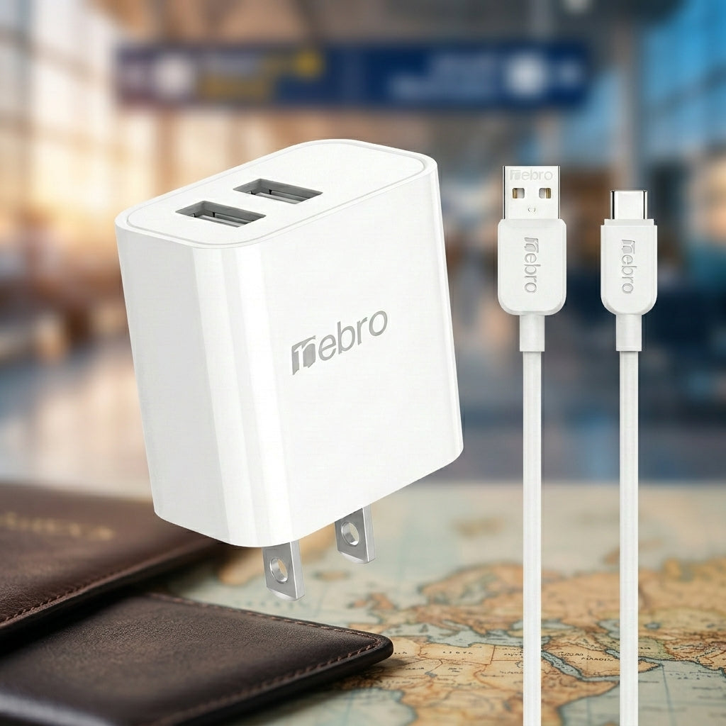 Cargador de Pared Doble USB Nebro WCA-003