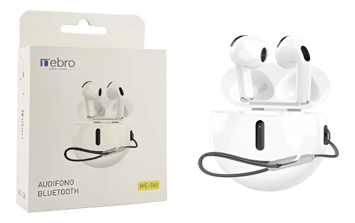 Audífonos Bluetooth Nebro WE-061 5.4 Sonido HiFi 26 Horas de Batería Total Carga Tipo-C Conexión Estable 10 Metros Cómodos y Ligeros