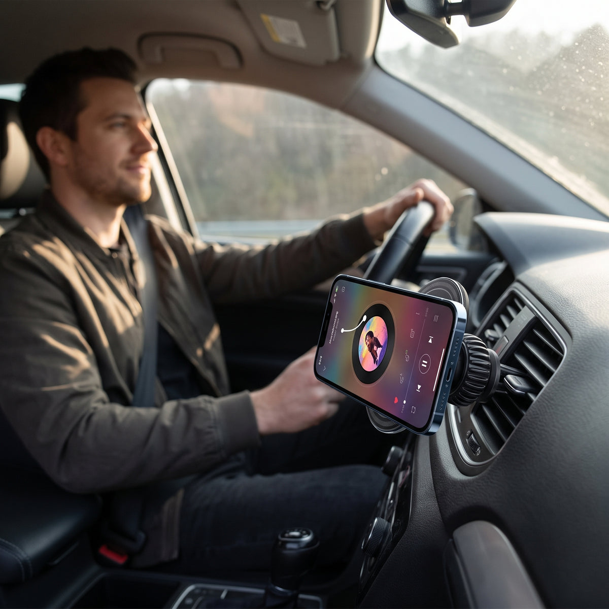 Soporte Magnético Nebro WAT-901 para Aire Acondicionado de Auto con Giro de 360°