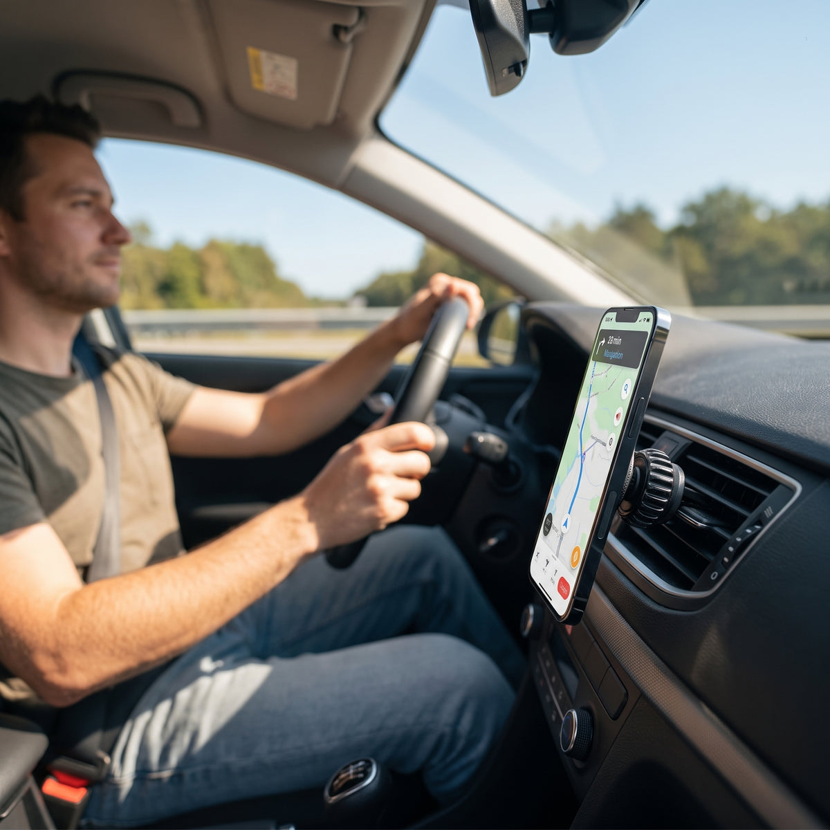 Soporte Magnético Nebro WAT-901 para Aire Acondicionado de Auto con Giro de 360°