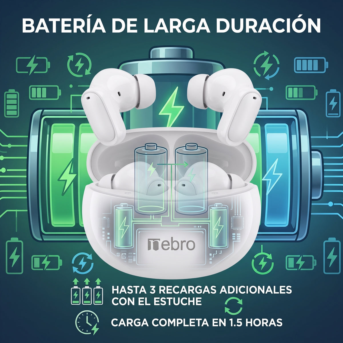 Audífonos Bluetooth Nebro T42