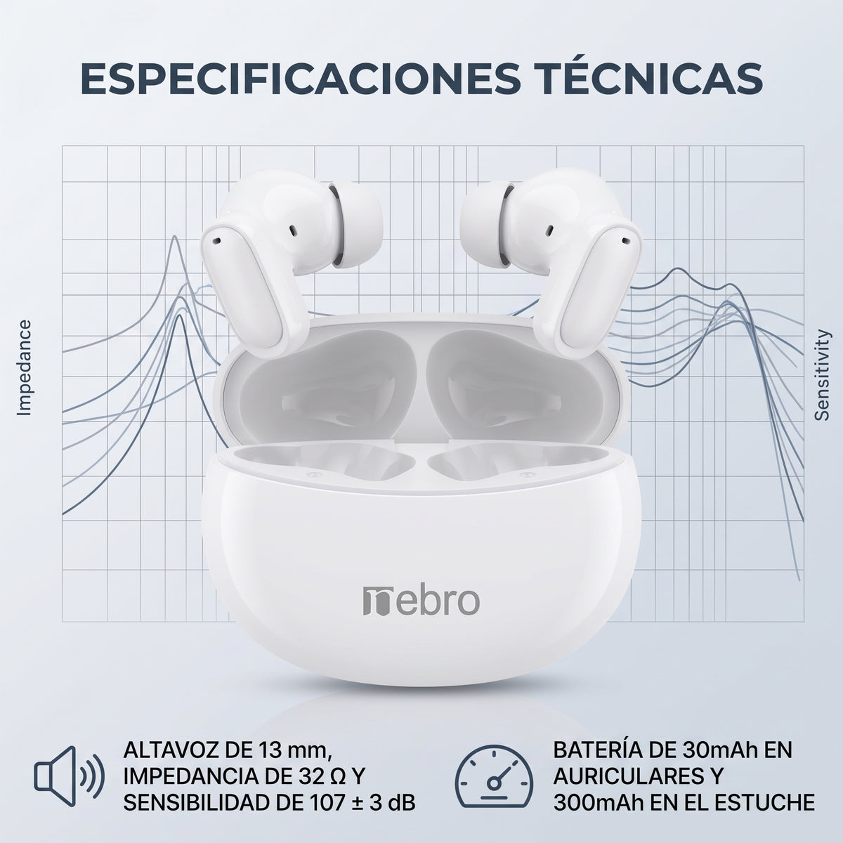 Audífonos Bluetooth Nebro T42