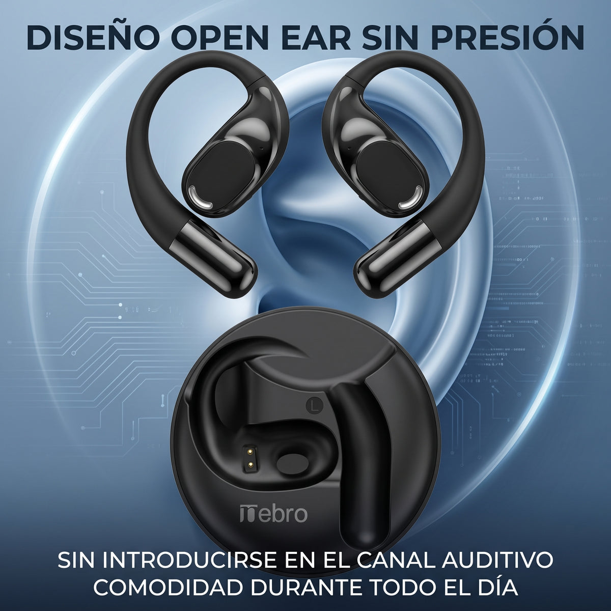 Audífonos Open Ear Nebro T44 Bluetooth 5.3