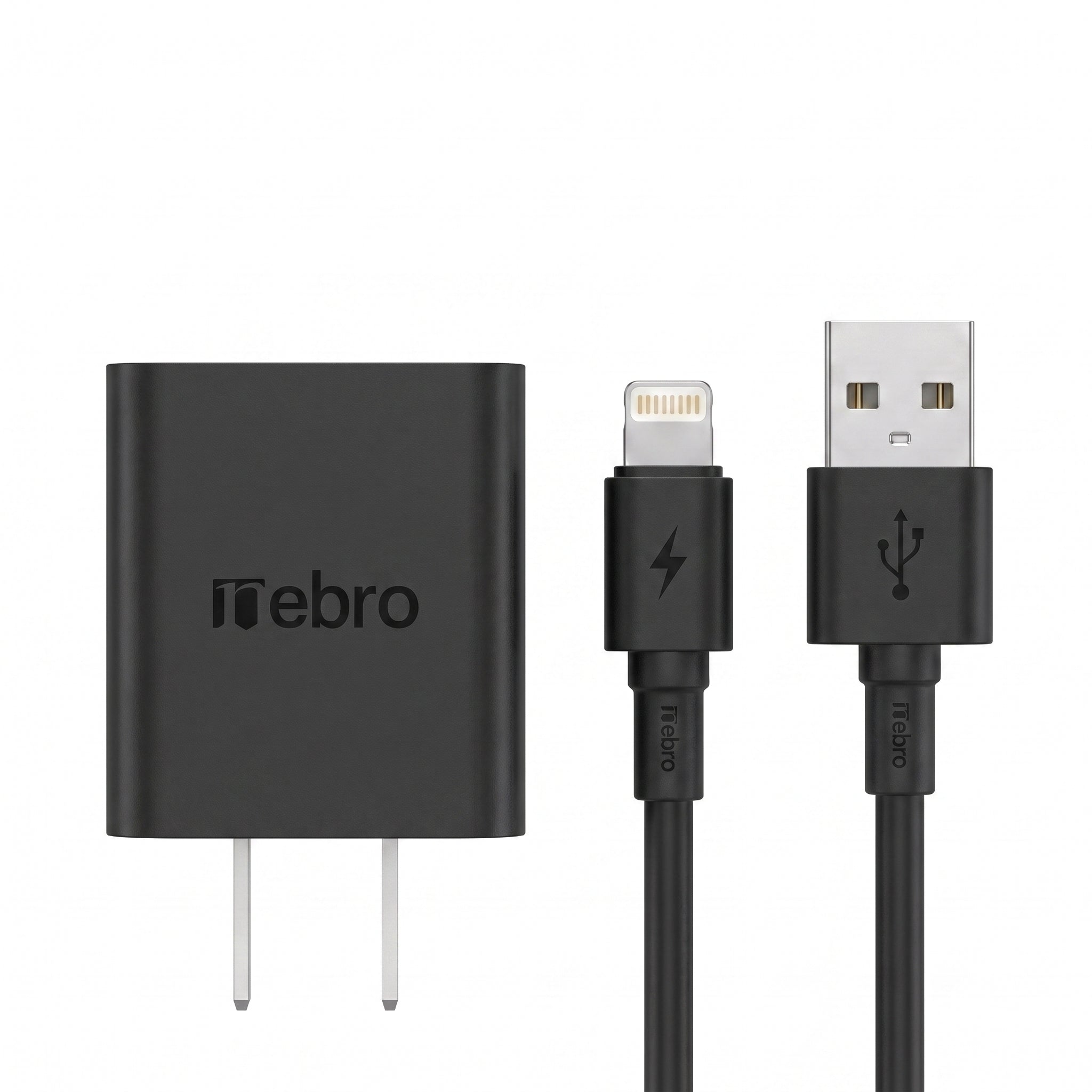 Combo de Carga Rápida Nebro VGA-008: Cubo y cable Lightning