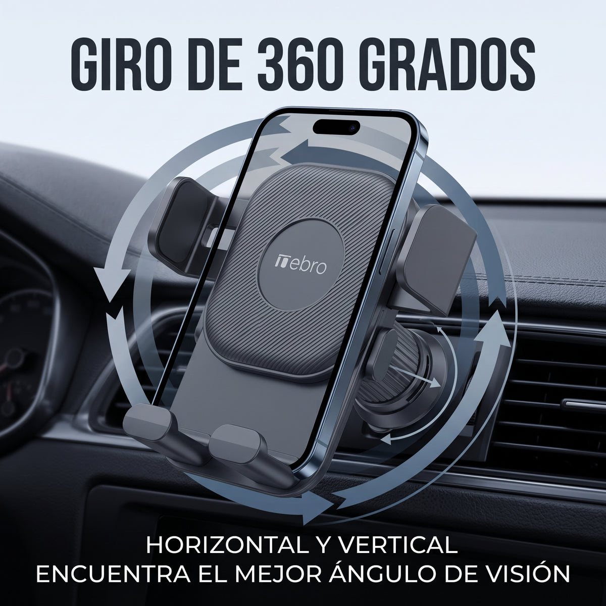 Soporte para Celular Nebro WAT-095 Giro de 360° Diseño Triangular Estable