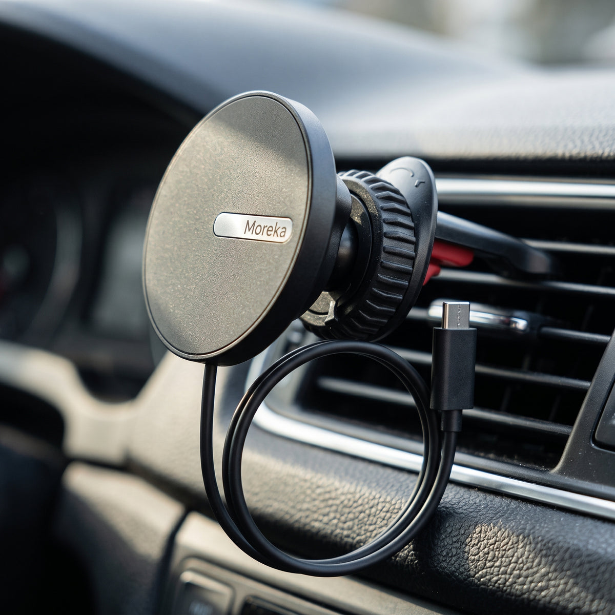Soporte Magnético para Coche Nebro WAT-906 con Carga de 25W Rotación de 360° Cable Tipo C