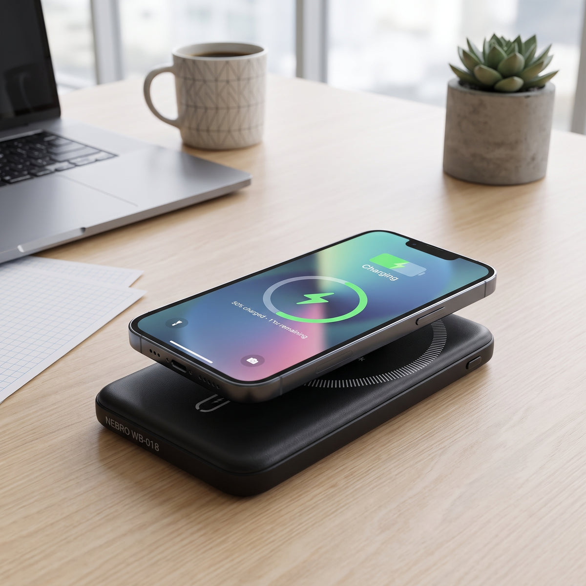 Power Bank Bateria Portátil NEBRO WB-018 5000mAh Carga Rápida PD 22.5W