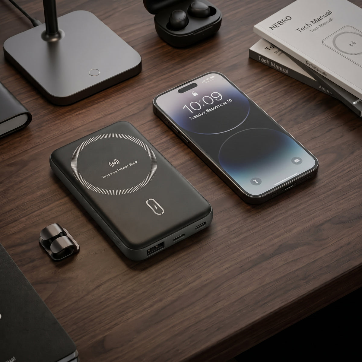 Power Bank Bateria Portátil NEBRO WB-018 5000mAh Carga Rápida PD 22.5W