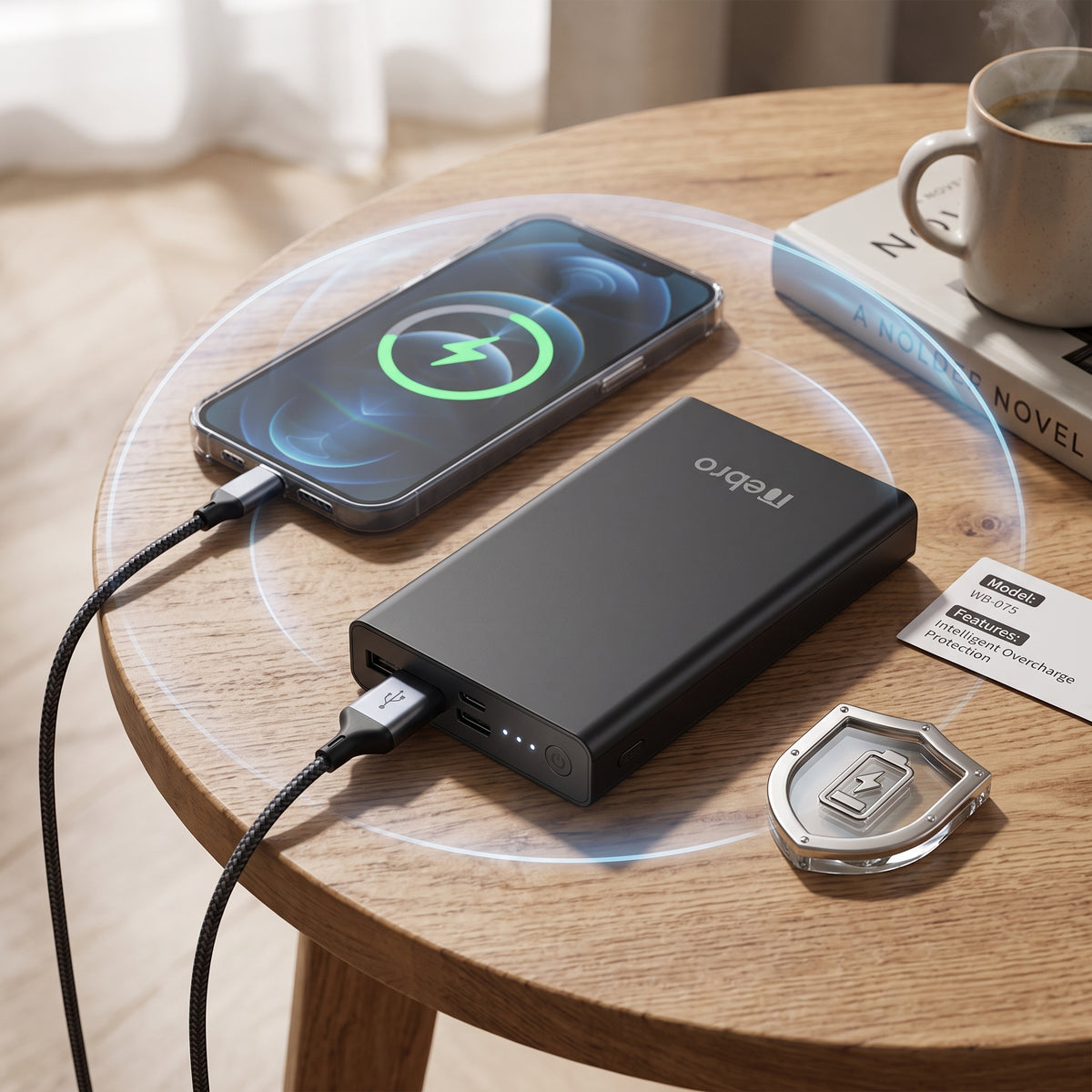 Powerbank Batería Portátil Multi-Carga WB-075 5000mAh Doble Puerto USB