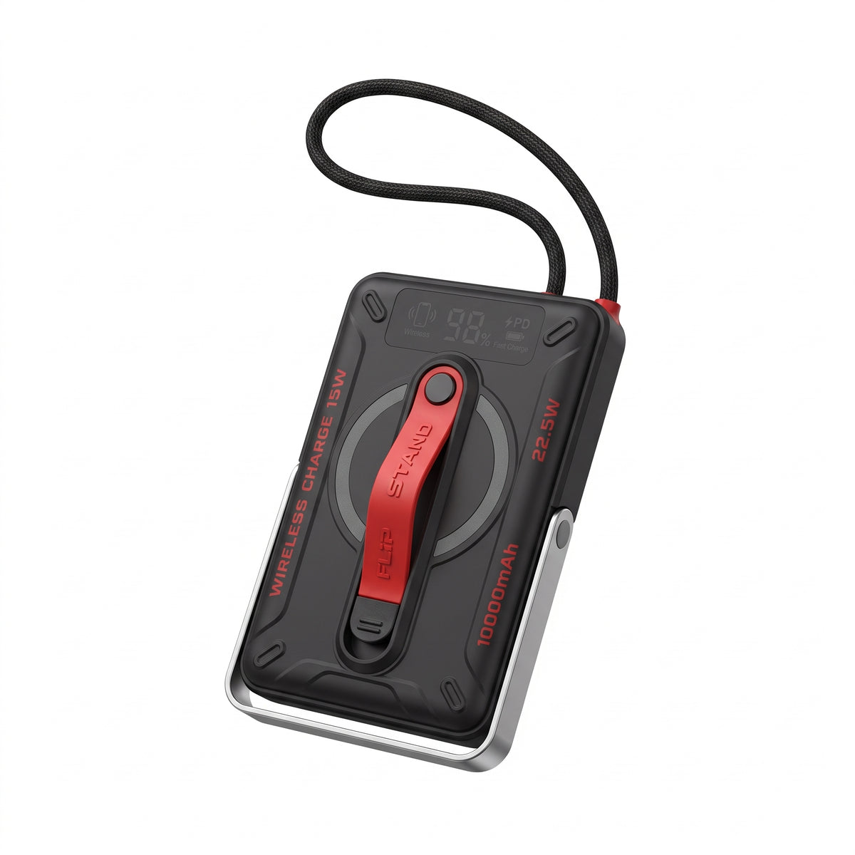 Batería Portátil Nebro WB-157 15W Carga Inalámbrica Magnética Pantalla LED