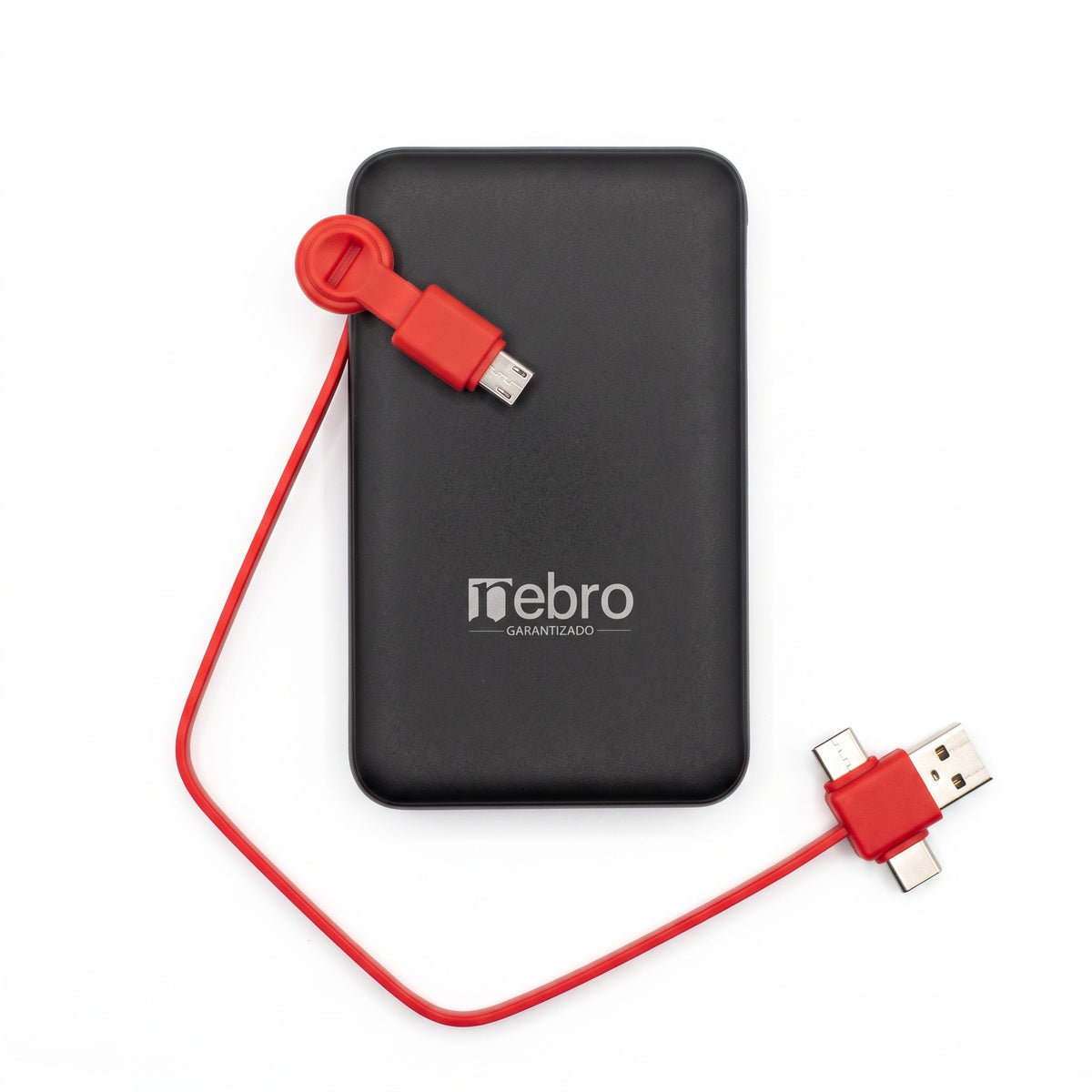 Power Bank Bateria Portátil Nebro WB-161 Cable Integrado Tipo-C y Micro USB 5000MAH