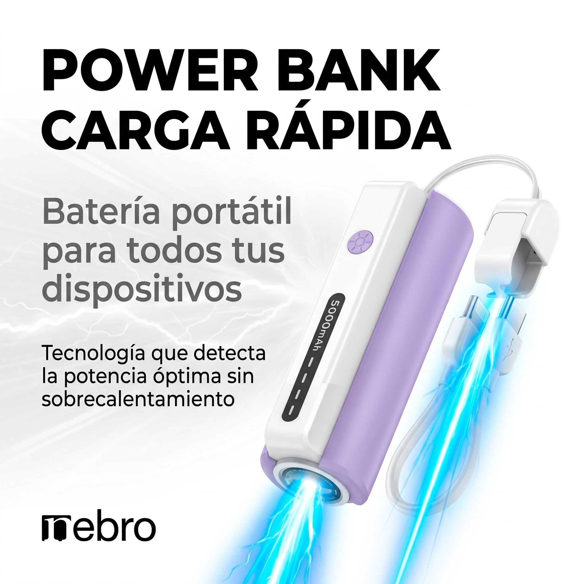 Power Bank NEBRO WB156 Batería Portátil