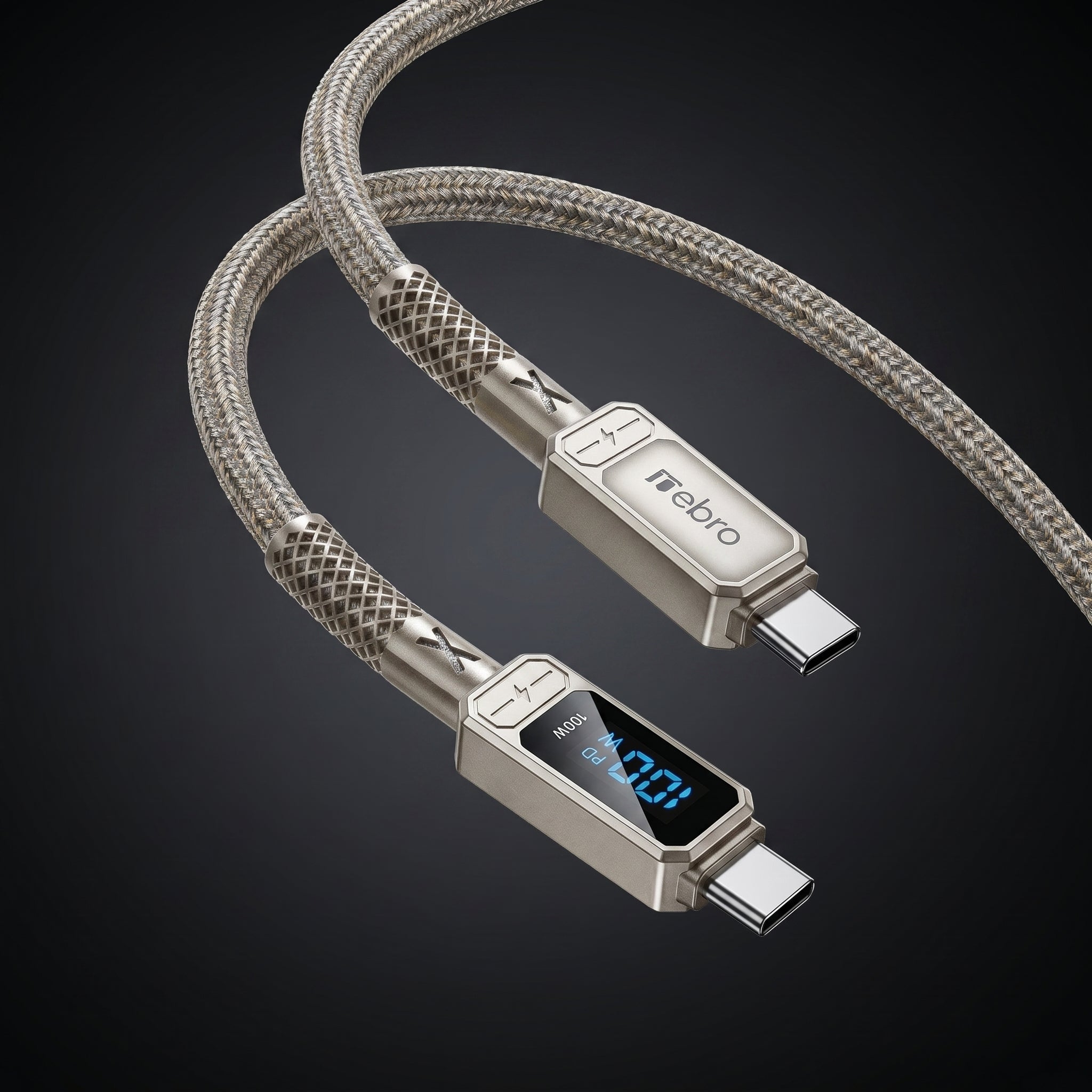 Cable USB Tipo C NEBRO WD-306TT 100W Carga Rápida PD