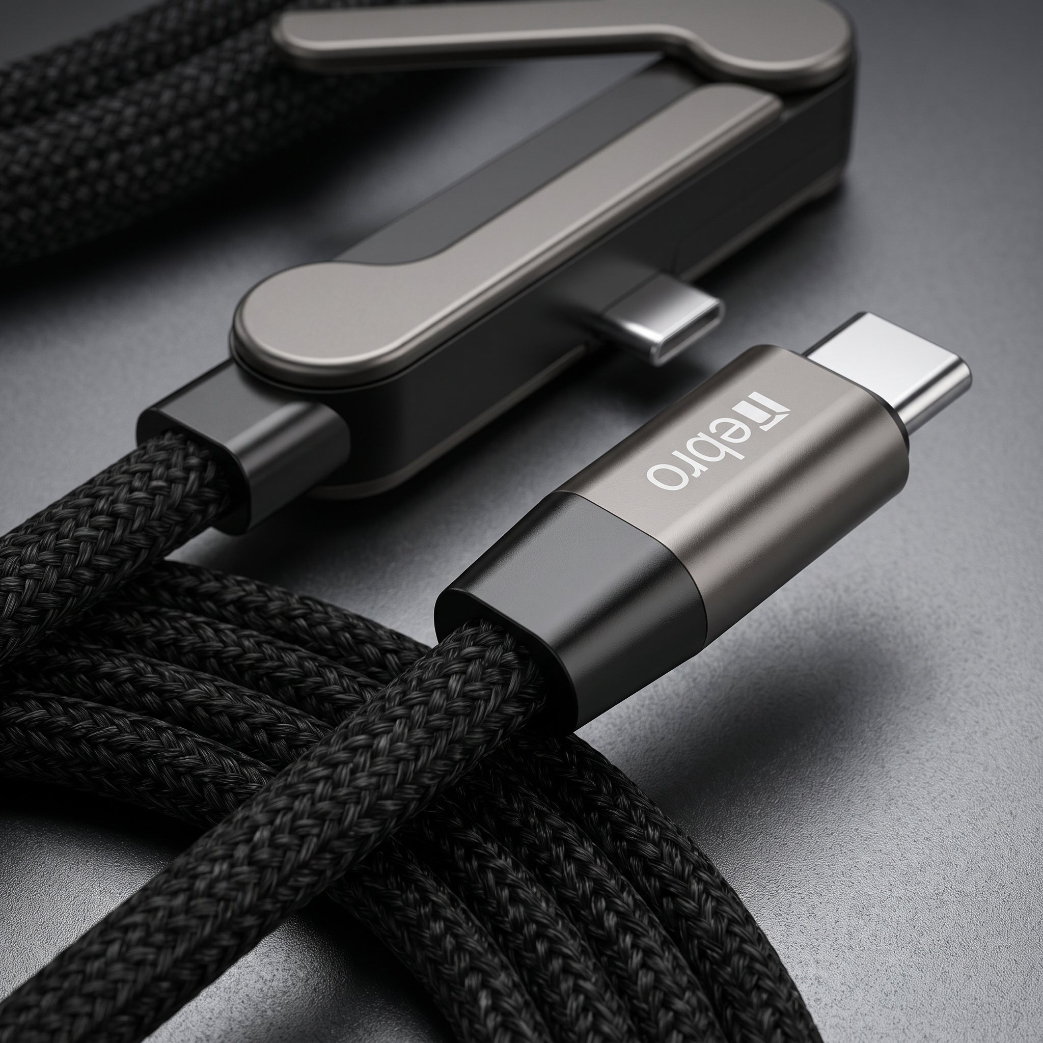 Cable USB C a USB C de Carga y Datos NEBRO WD-322 240W Codo 90 Grados