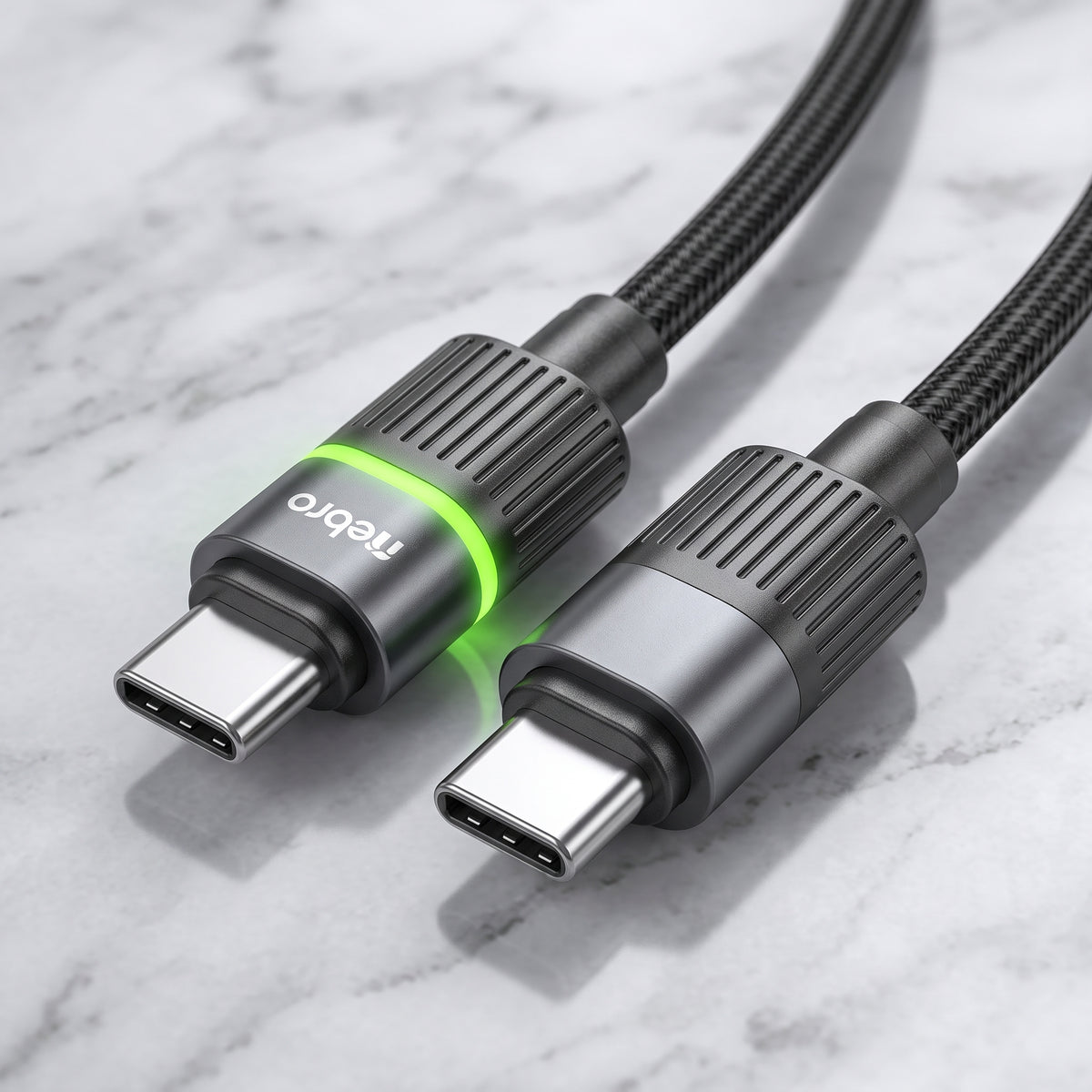Cable de Carga Rápida Nebro WD-341 65W Tipo-C a Tipo-C Aleación de Zinc