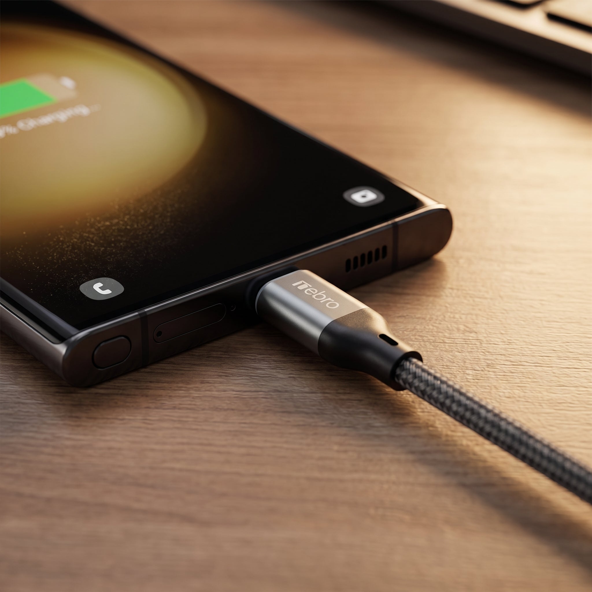 Cable USB-A a USB-C Trenzado Nebro WD-301T Carga rápida 60W