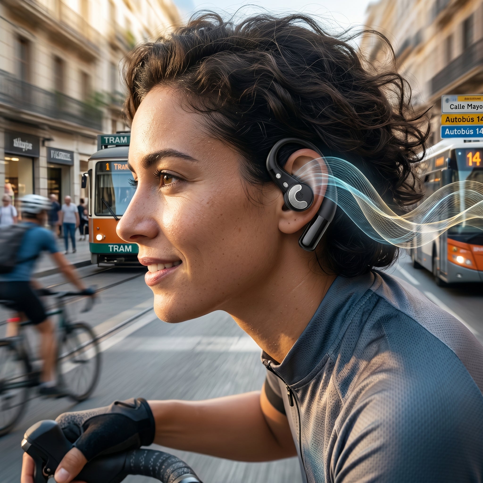 Audífonos Bluetooth OWS NEBRO WE506 Clip Oreja Sonido Direccional Estuche 400mAh