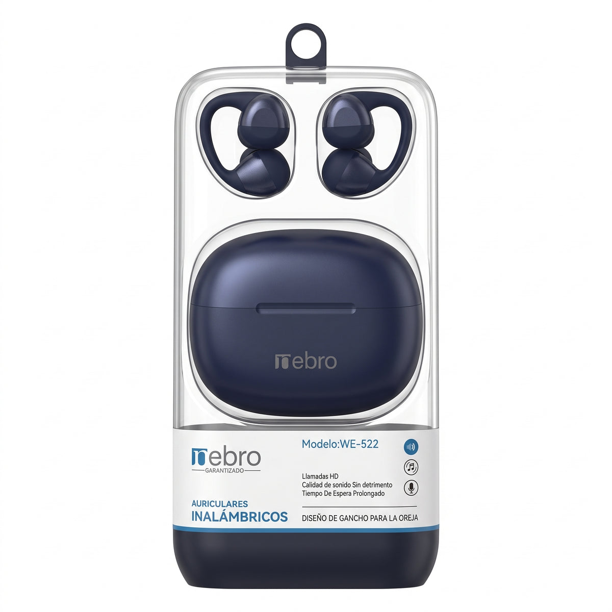 Audífonos Inalámbricos Nebro WE-522 Open Ear Bluetooth 5.4 Sonido HiFi