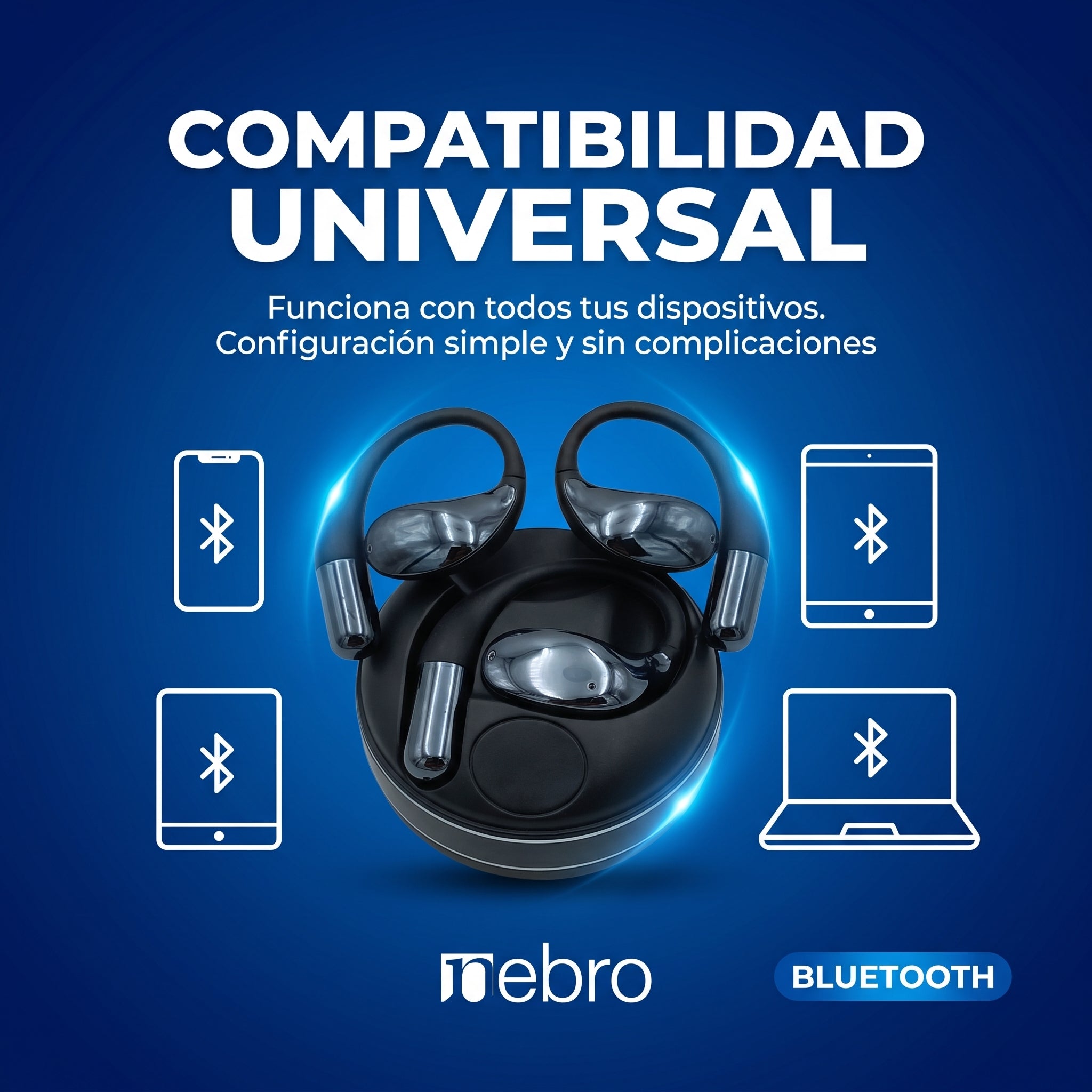 Audífonos Bluetooth NEBRO WE067