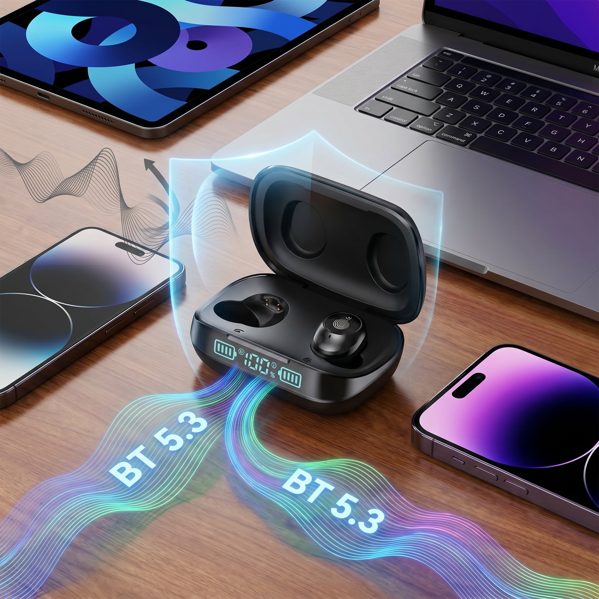 Audífonos Bluetooth NEBRO WET26 Bluetooth 53 Cancelación Ruido