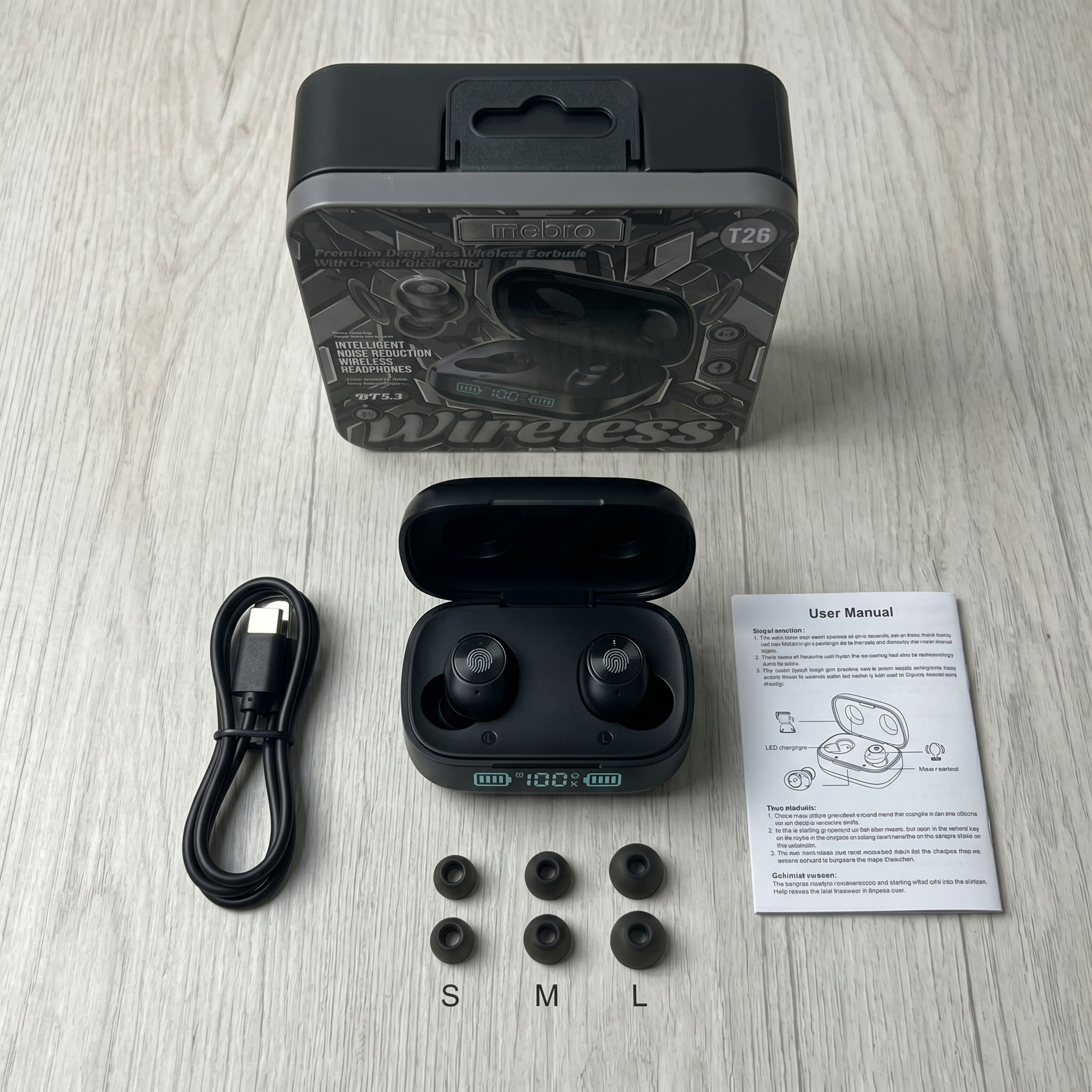 Audífonos Bluetooth NEBRO WET26 Bluetooth 53 Cancelación Ruido