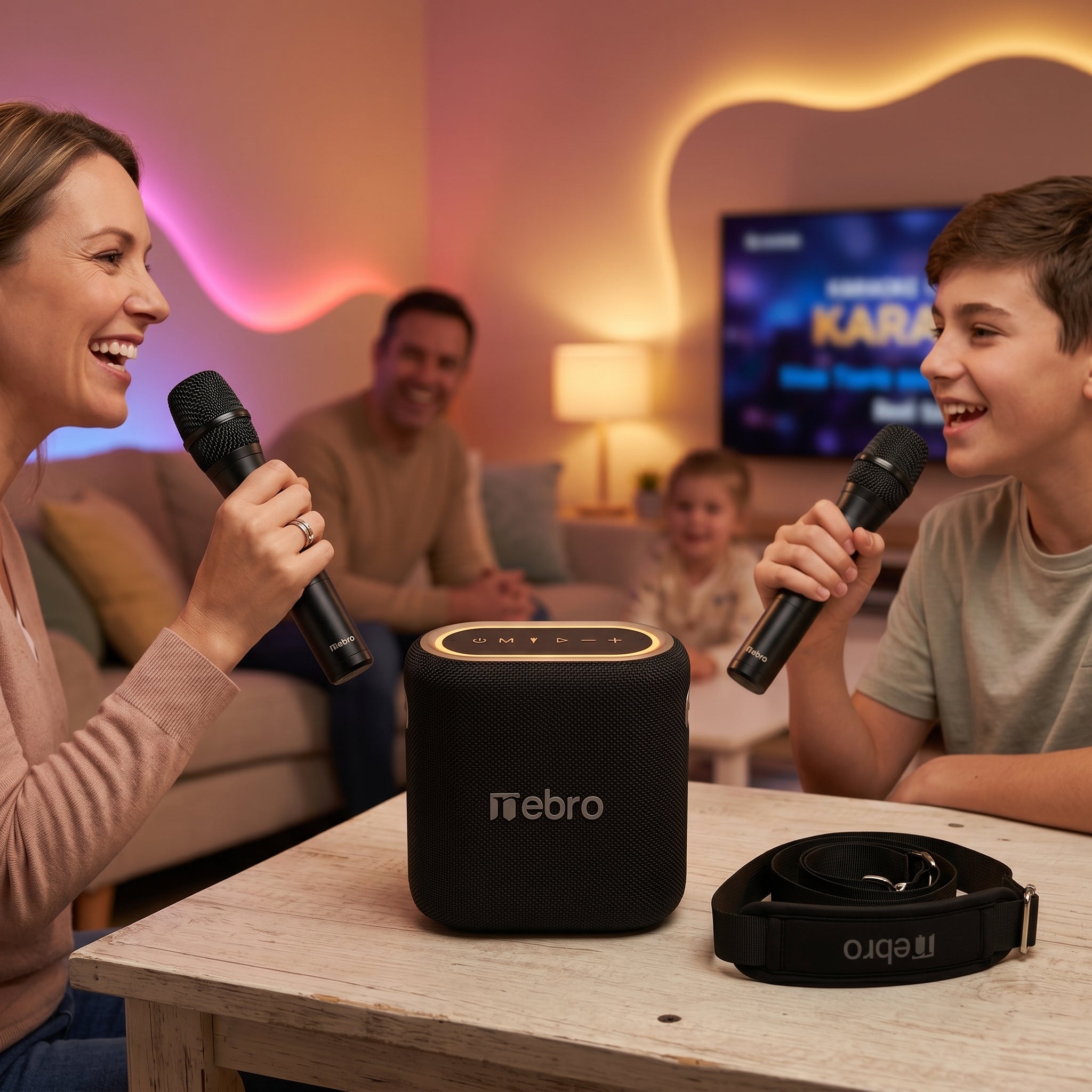 Bocina Bluetooth TWS NEBRO WG080 Bluetooth 50 40W Carga Rápida
