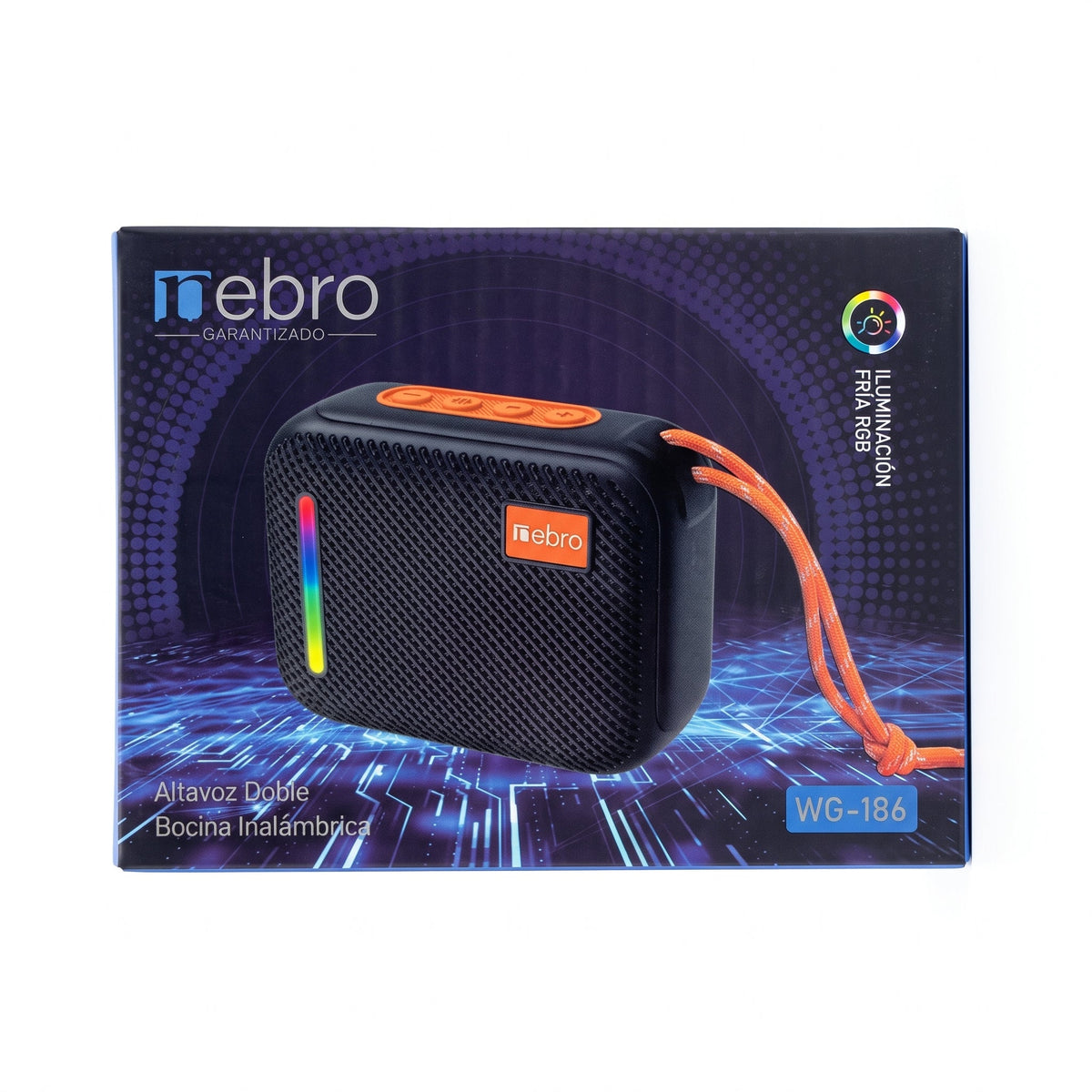 Bocina Inalámbrica Nebro WG-186 8W Bluetooth 5.3 Sonido Envolvente 360°
