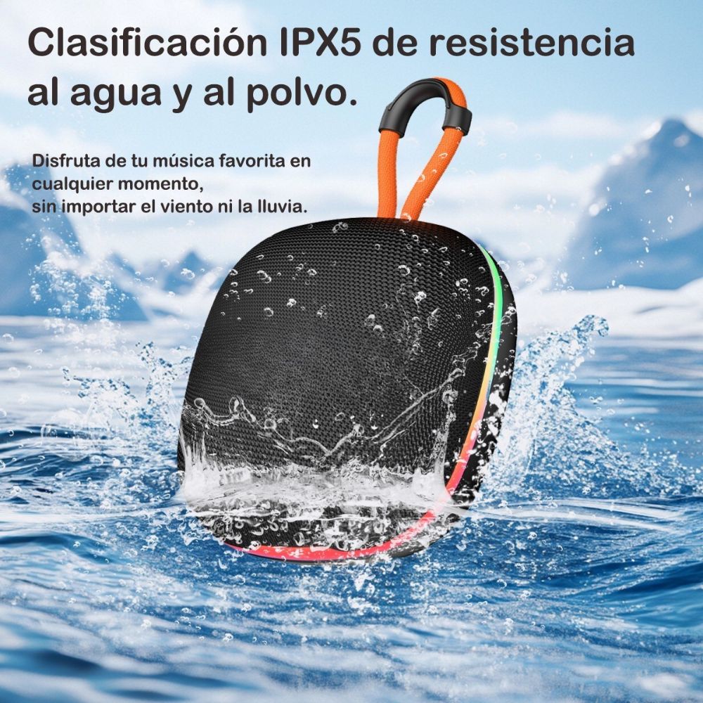Mini Bocina Nebro 10W 2X5W 1200mAh Bluetooth recargable USB TWS WG-191