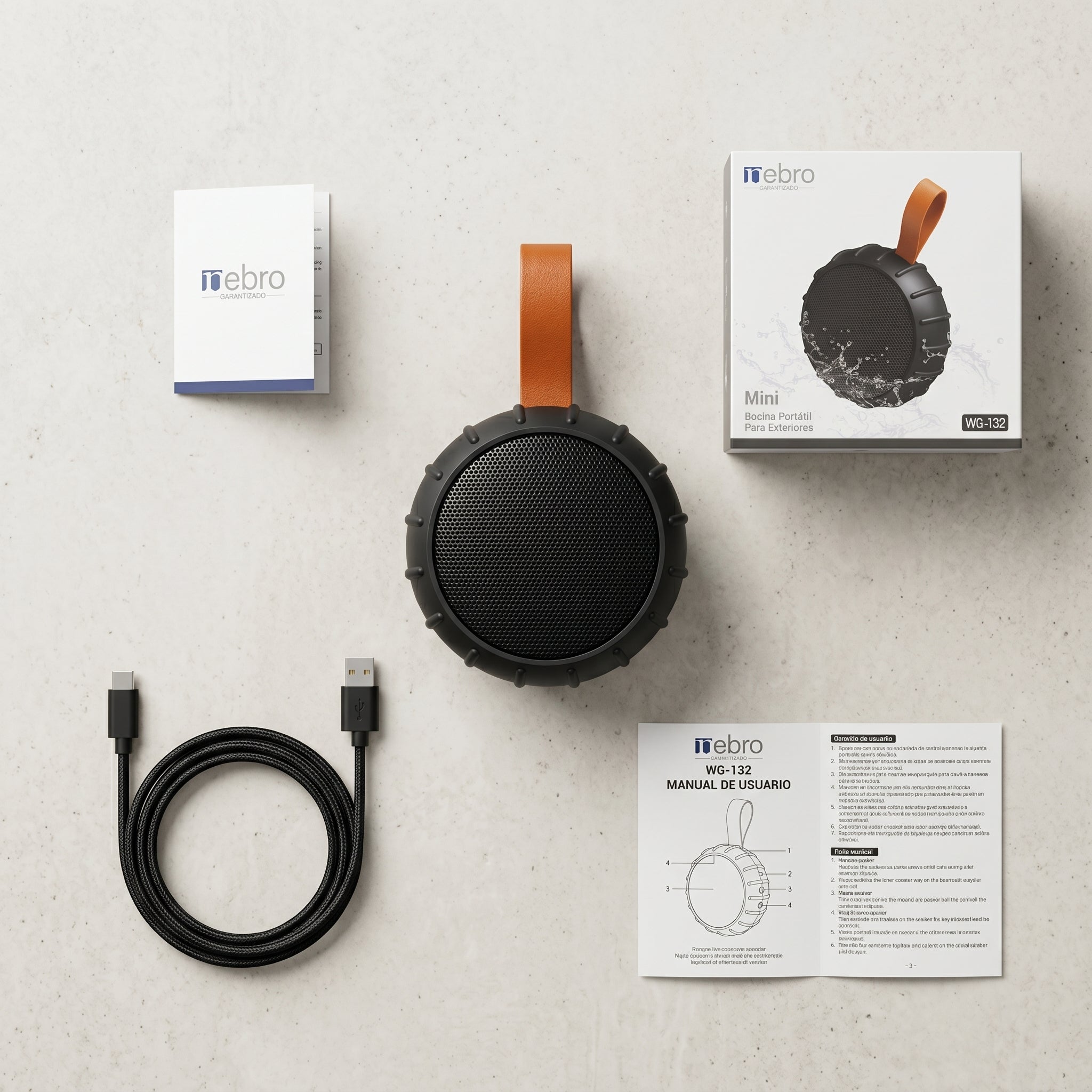 Bocina Bluetooth TWS NEBRO WG132 Bluetooth 53 8W