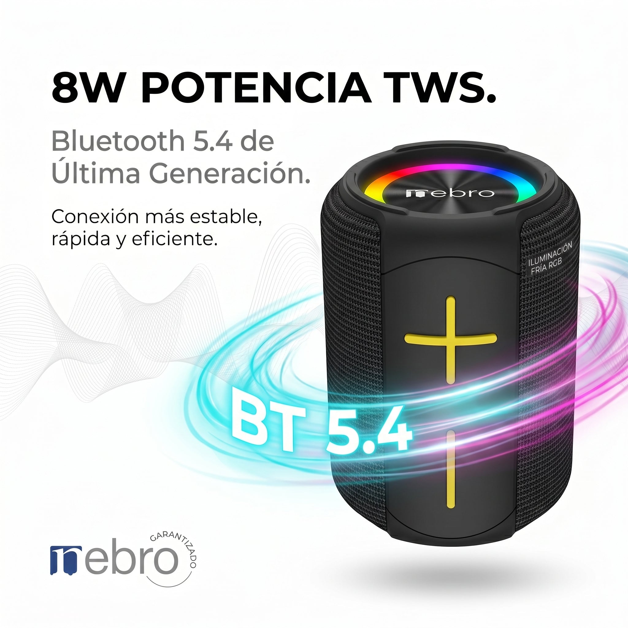 Bocina Bluetooth TWS NEBRO WG134 Bluetooth 54 8W