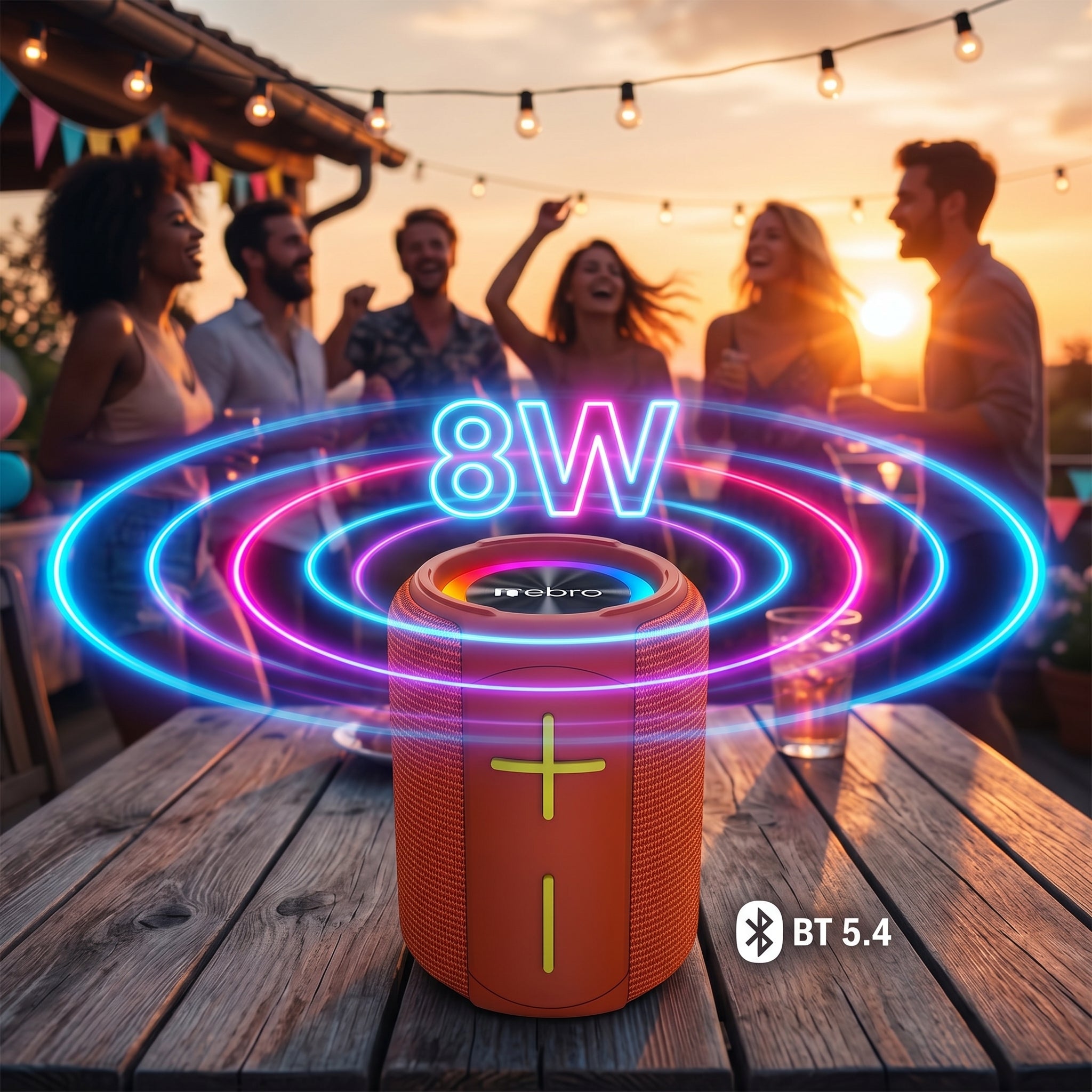 Bocina Bluetooth TWS NEBRO WG134 Bluetooth 54 8W