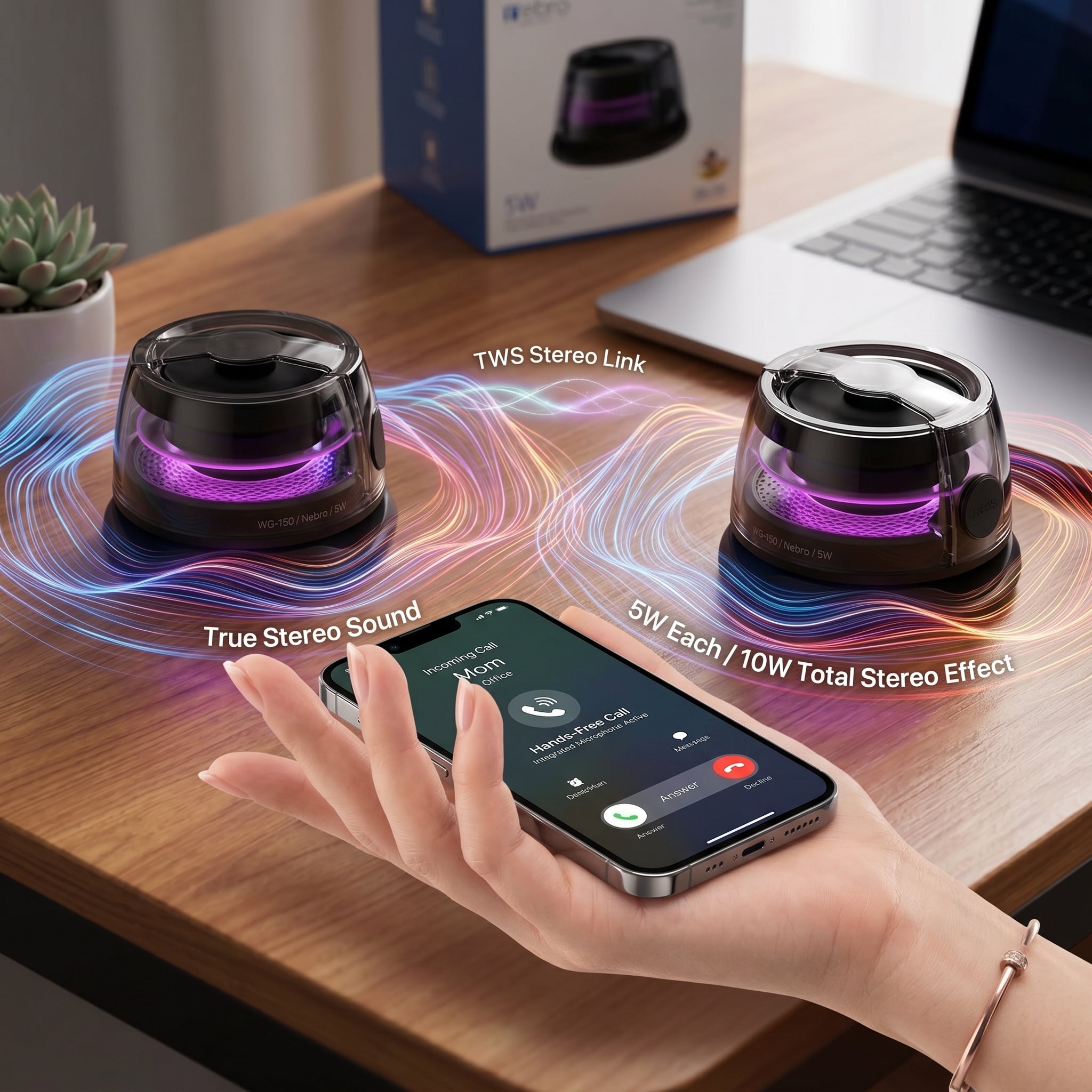 Bocina Bluetooth NEBRO WG150 5W
