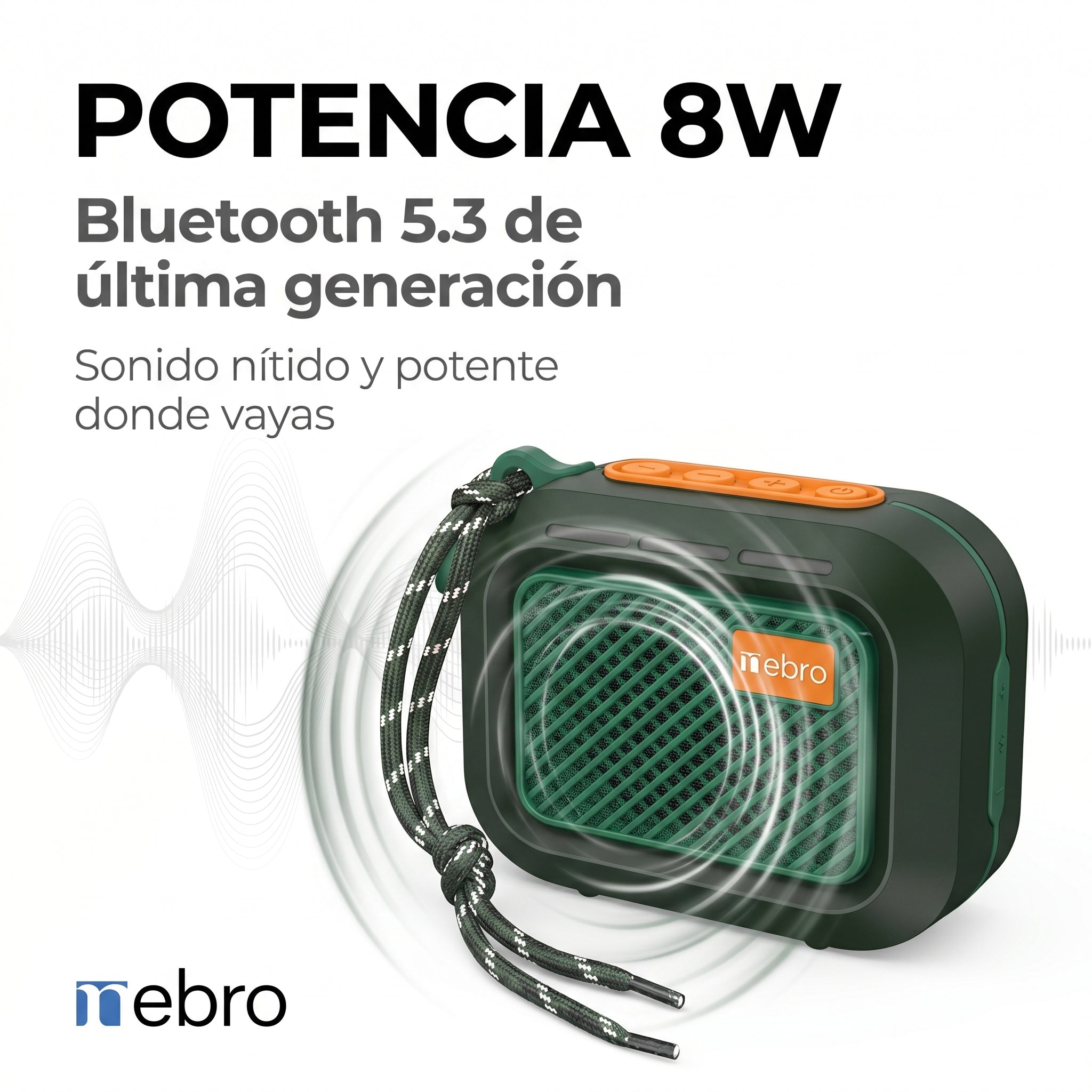 Bocina Bluetooth NEBRO WG184 Bluetooth 53 8W