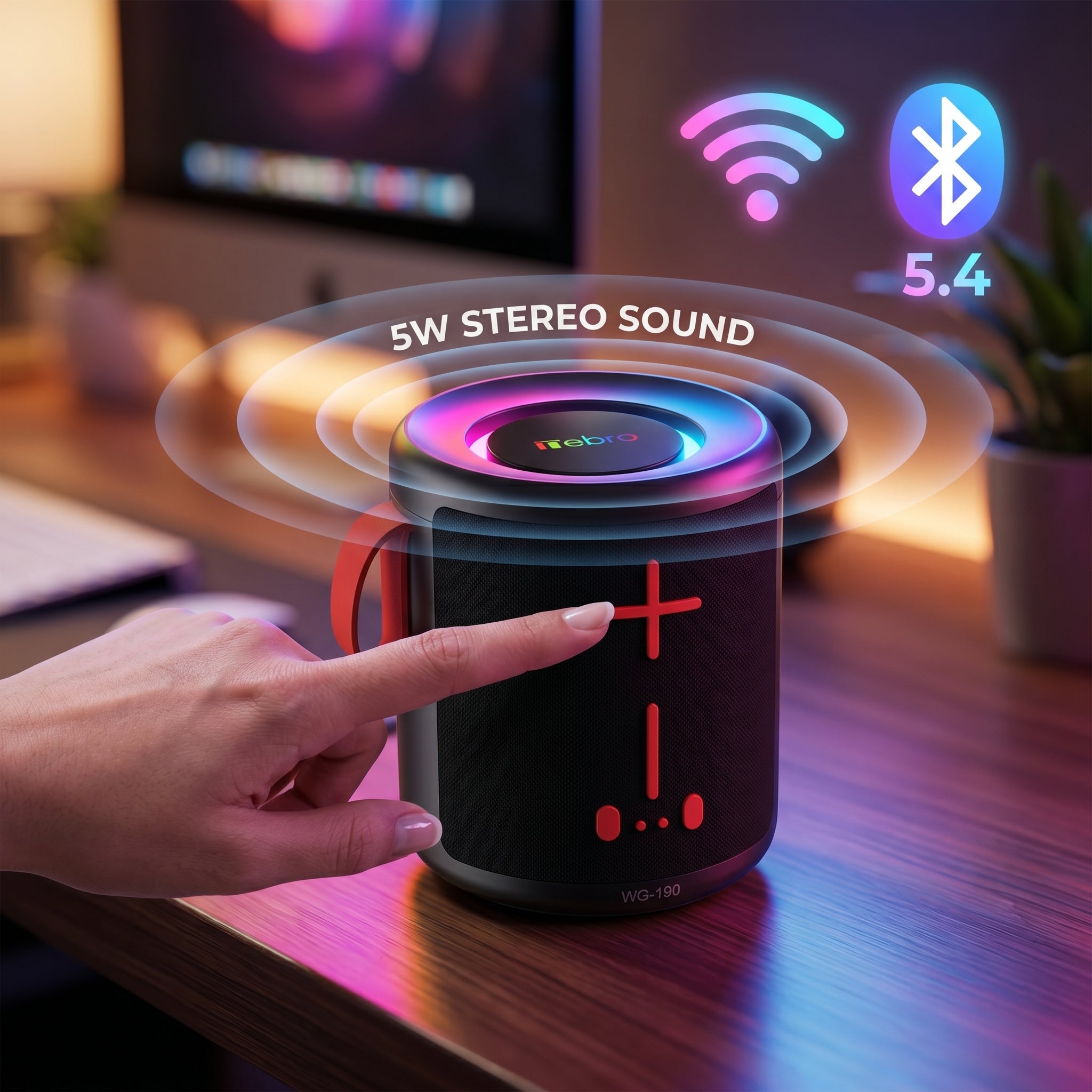 Bocina Bluetooth NEBRO WG190 Bluetooth 54 5W