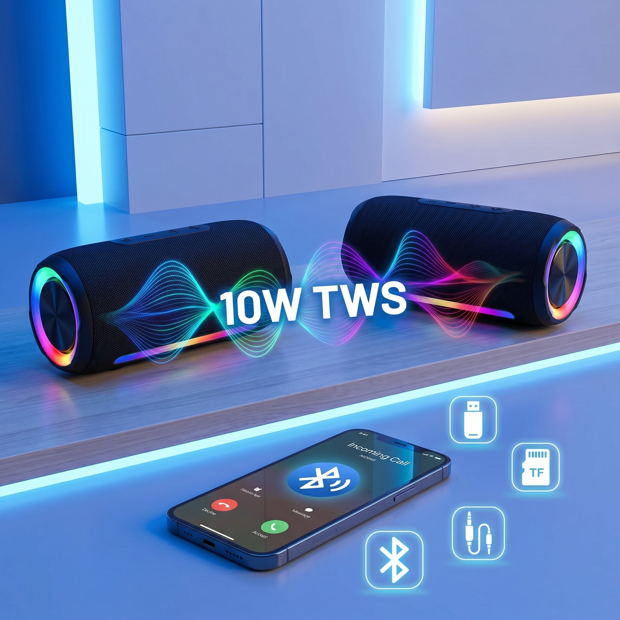 Bocina Bluetooth NEBRO WG192 Bluetooth 53 10W