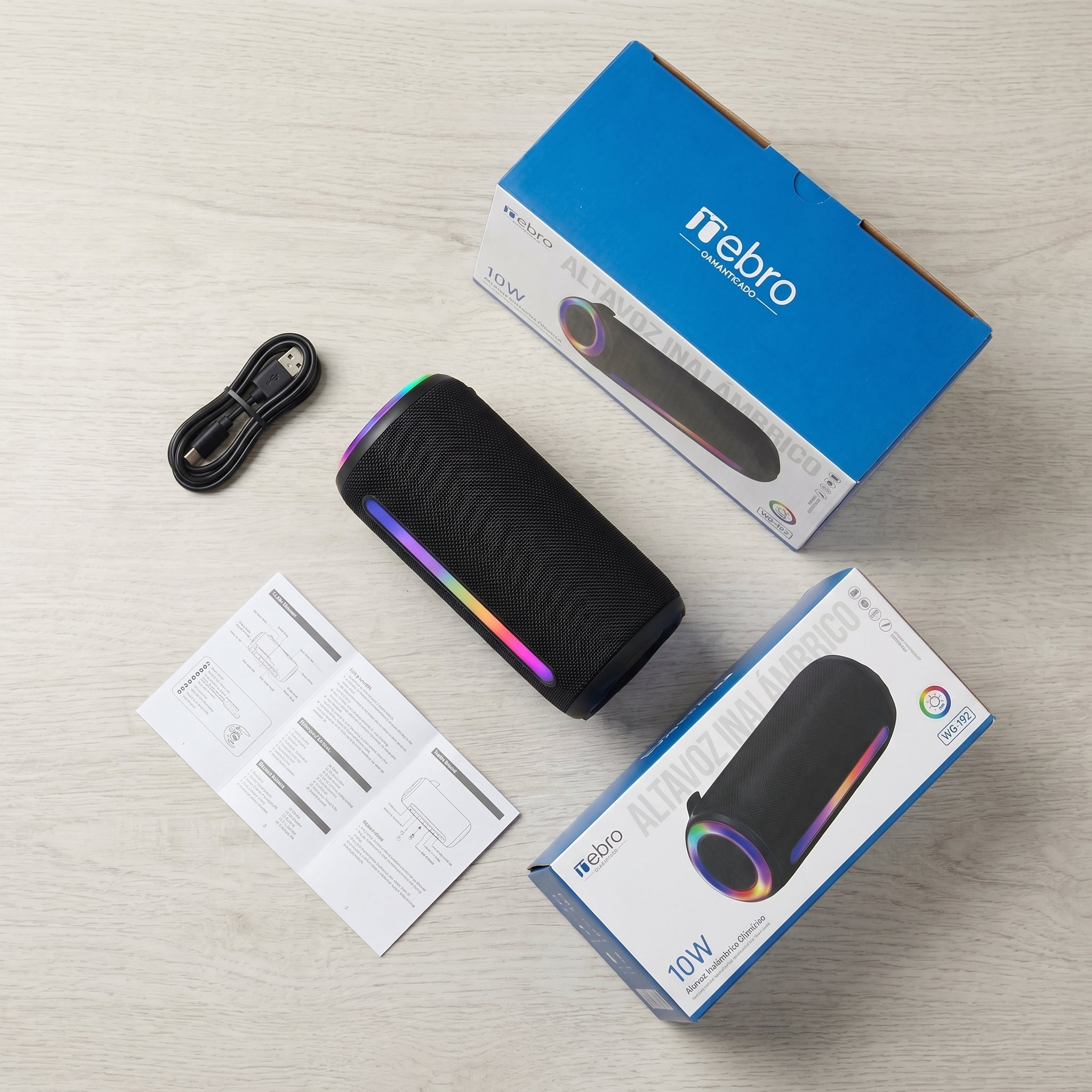 Bocina Bluetooth NEBRO WG192 Bluetooth 53 10W