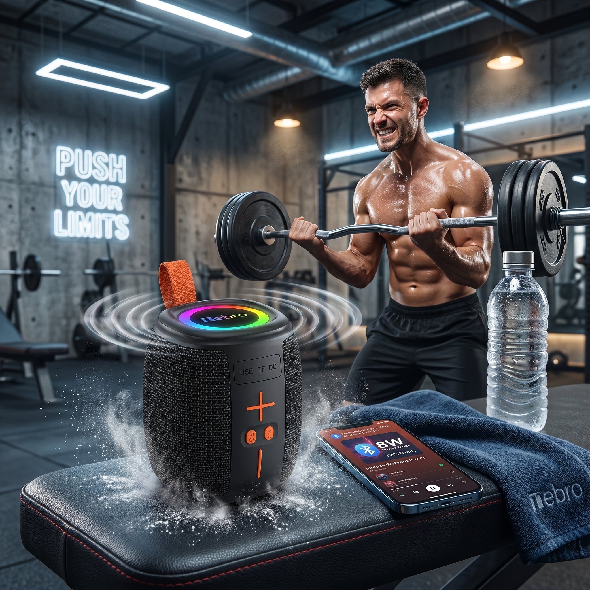 Bocina Bluetooth TWS NEBRO WG196 Bluetooth 53 8W